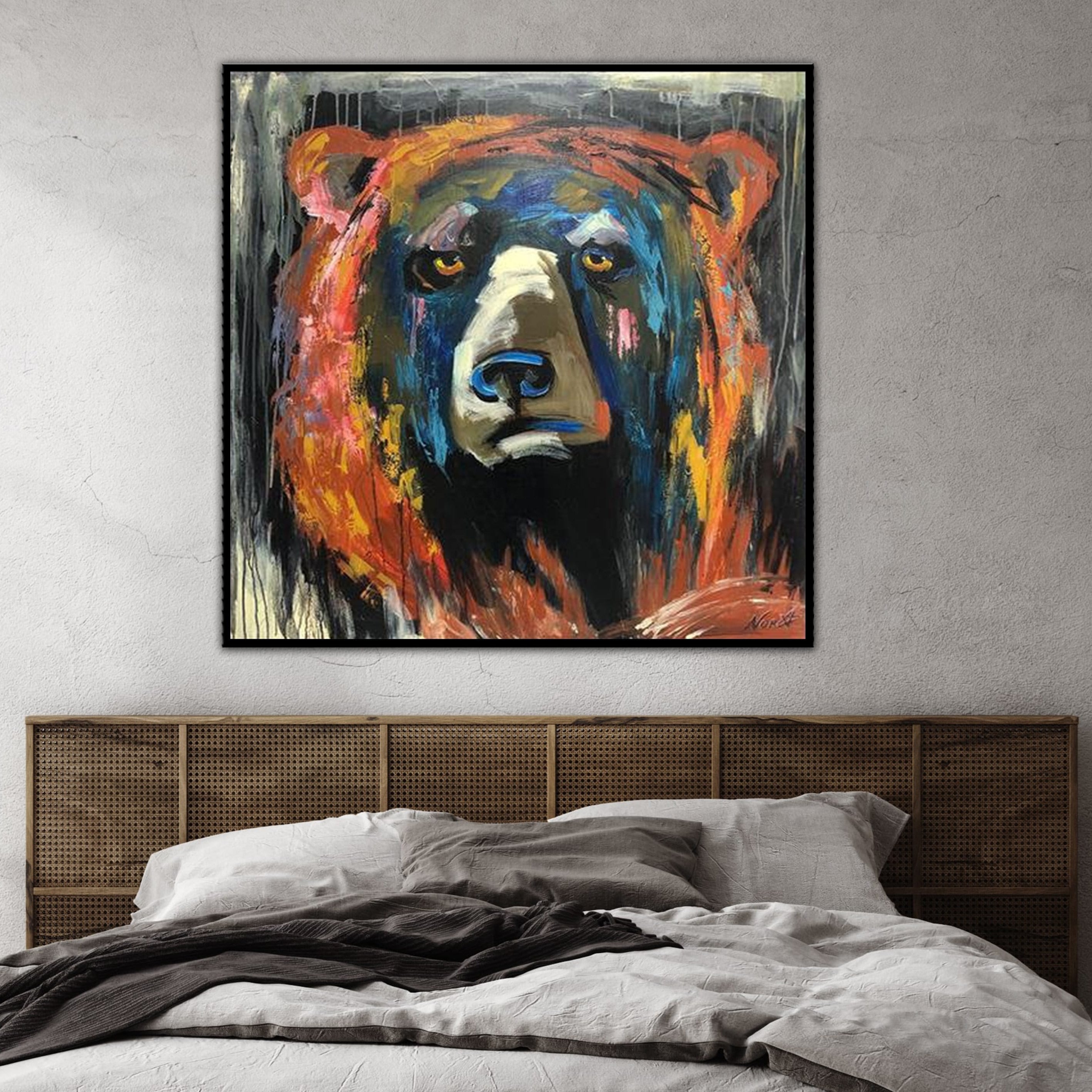 Wild animal wall art BEAR PORTRAIT