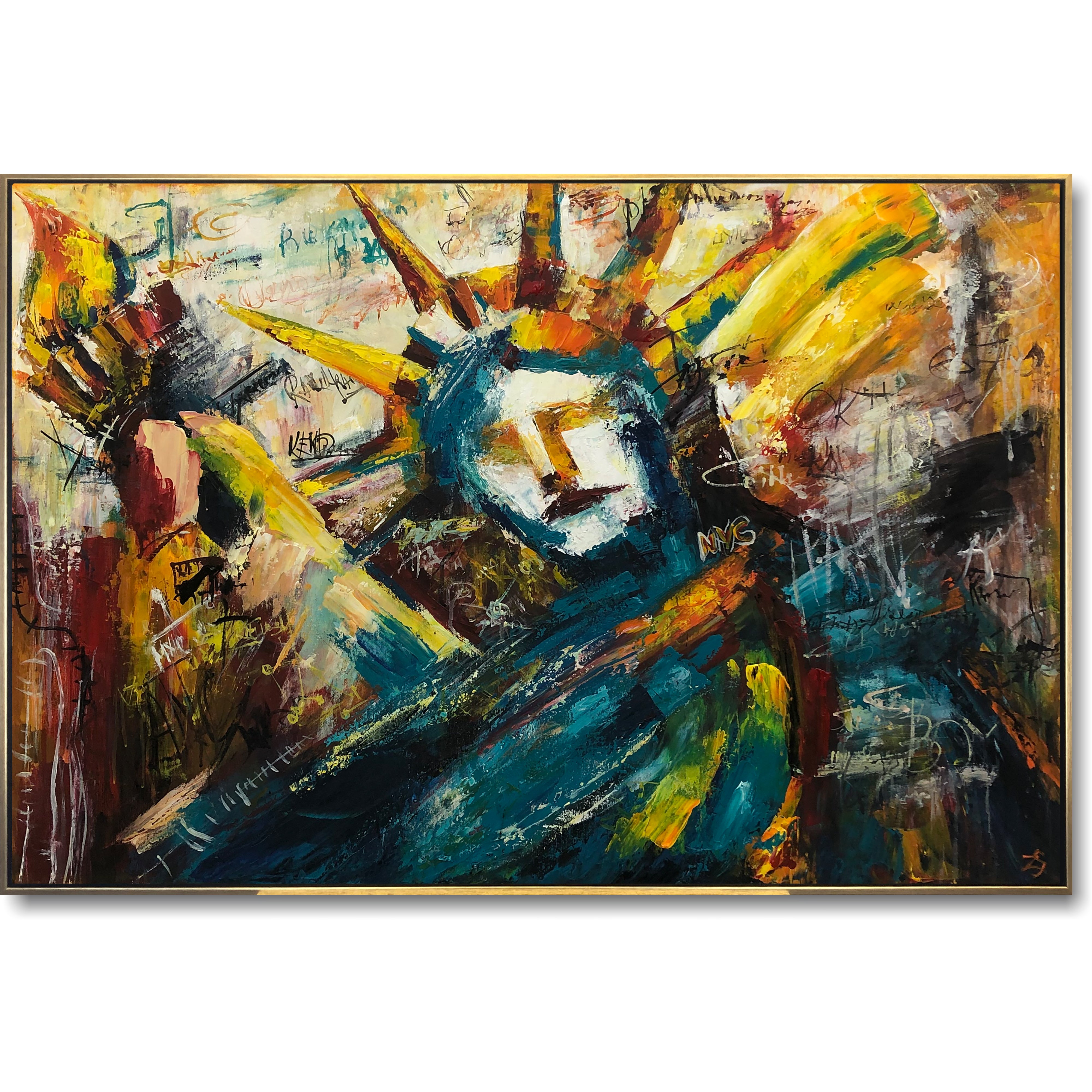 Modern urban abstract painting LIBERTY