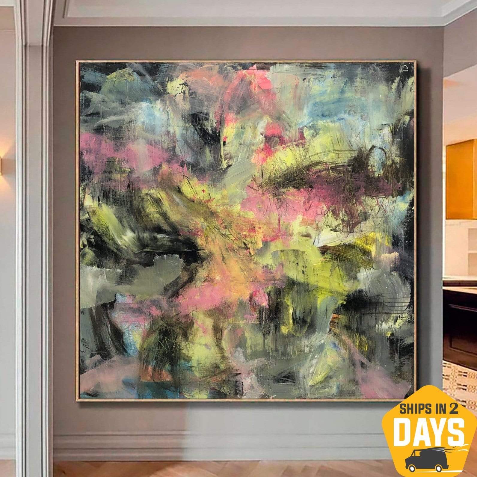 MORNING IN THE FOREST 40"x40"