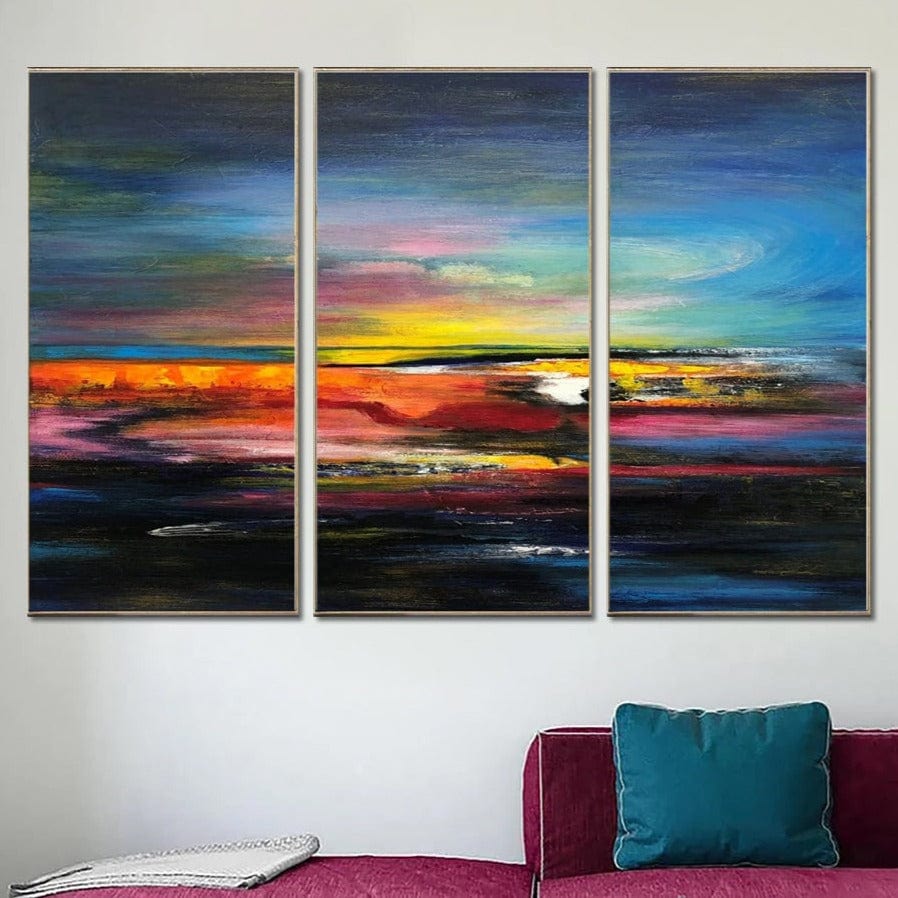 COLORFUL SUNSET 3P 36"x54" | 3P 91x137 cm