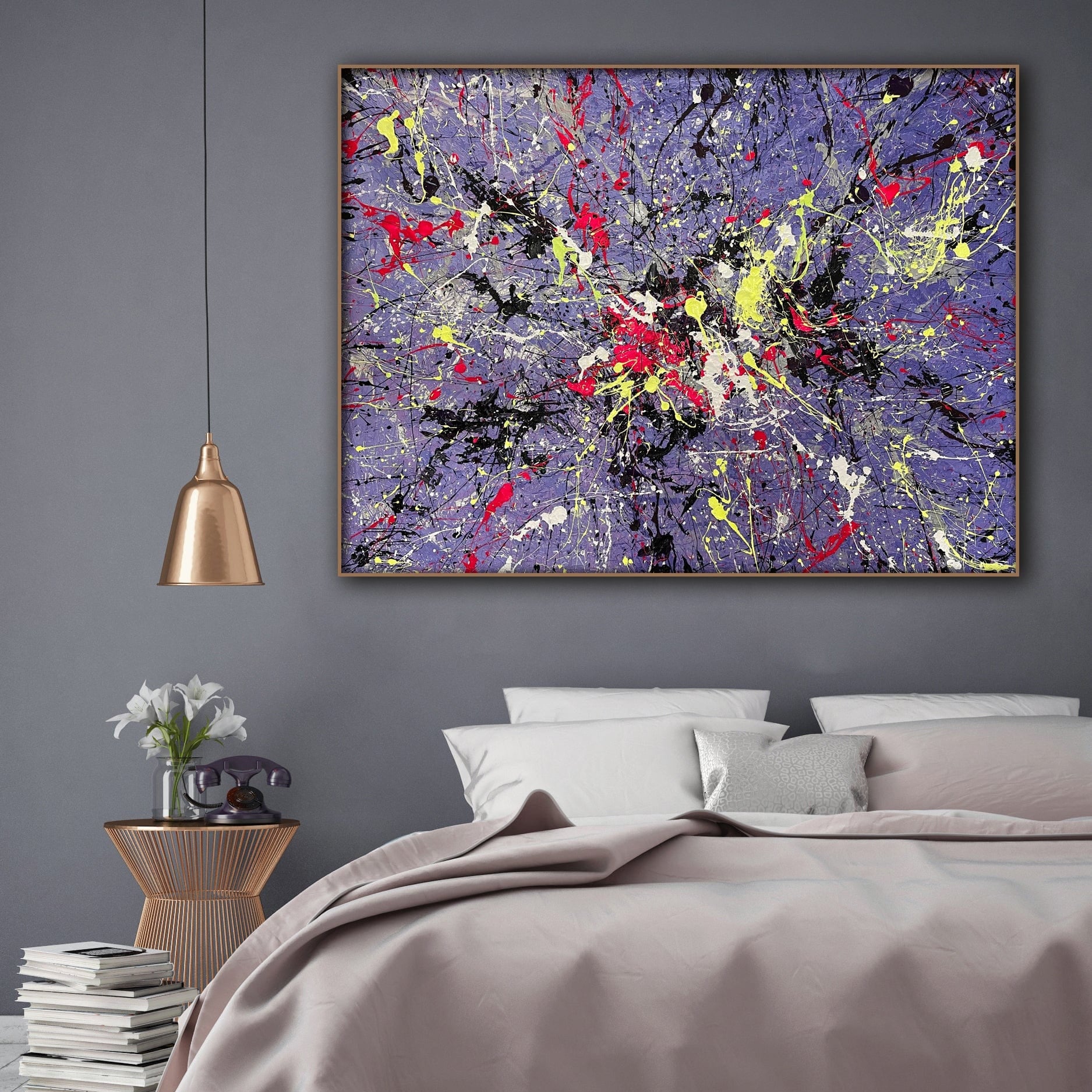 VIOLET SPLASH 46"x60"