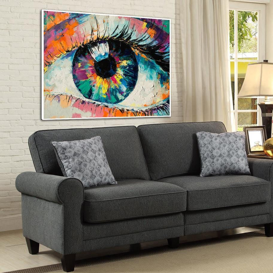 Figurative colorful abstract art THE SEEING EYE