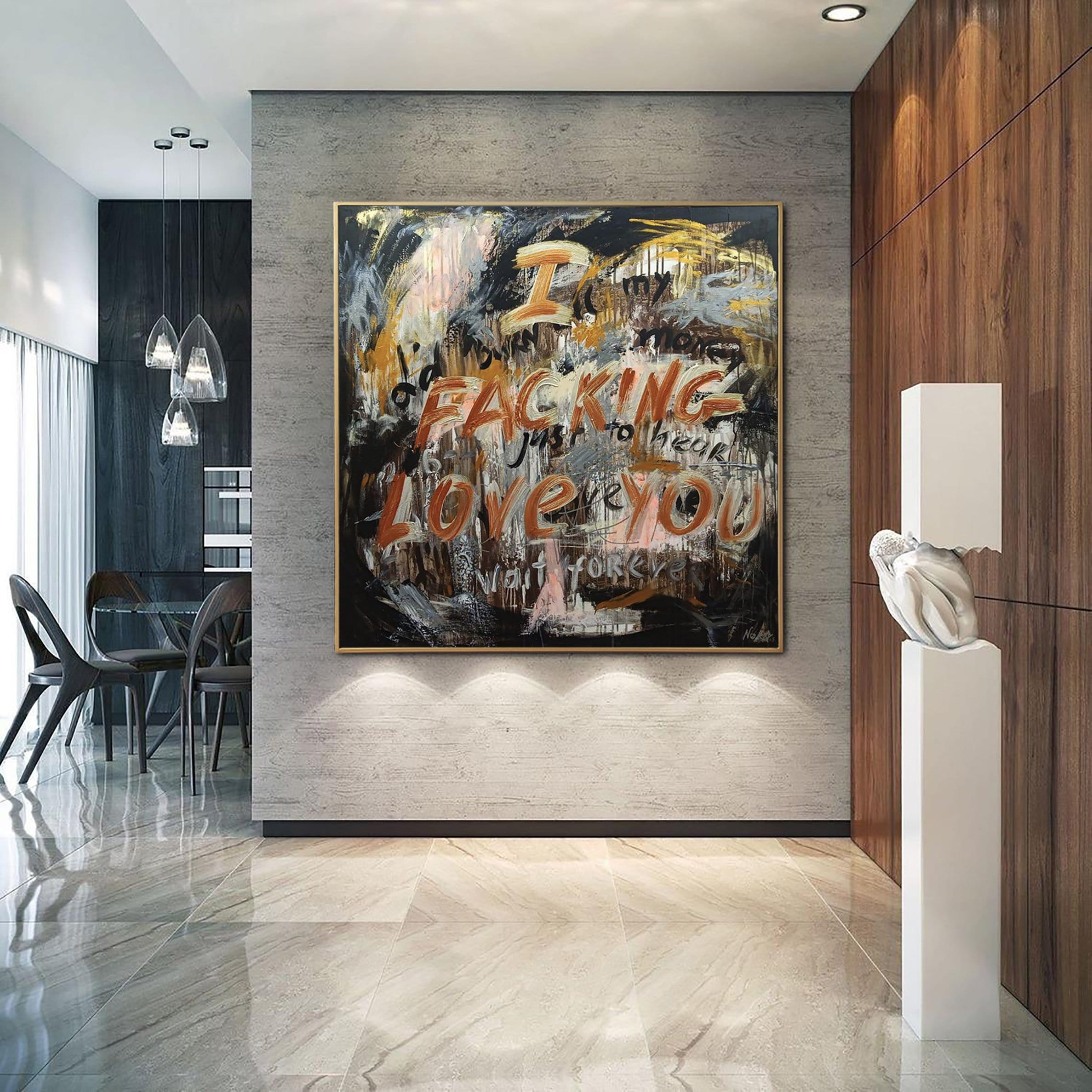 Abstract love expression romantic art DAMN LOVE