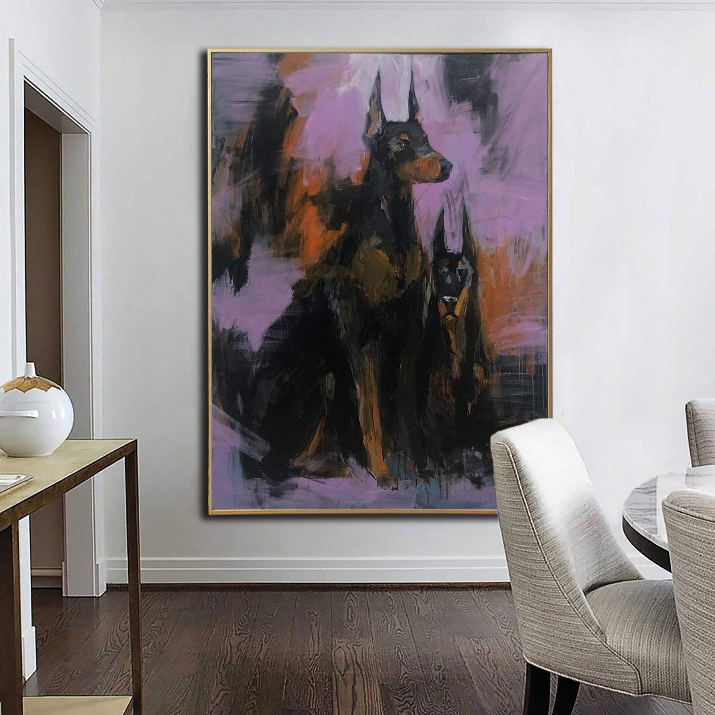 DOBERMANS 54"x40"