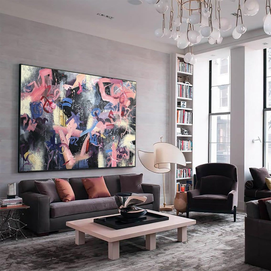 Chaotic strokes abstract art HOW LIFE FLOWS