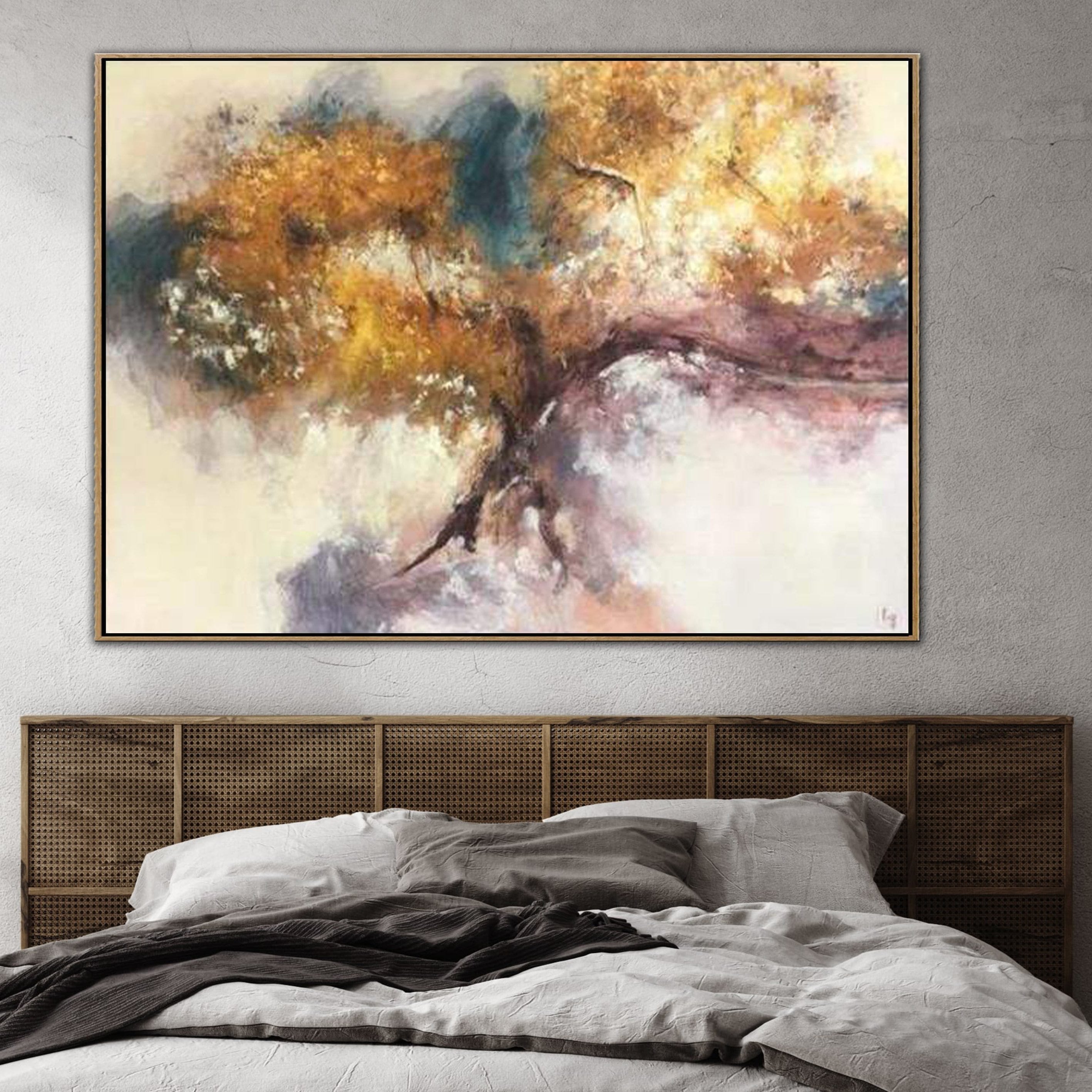 Abstract colorful tree painting DRAGON TREE