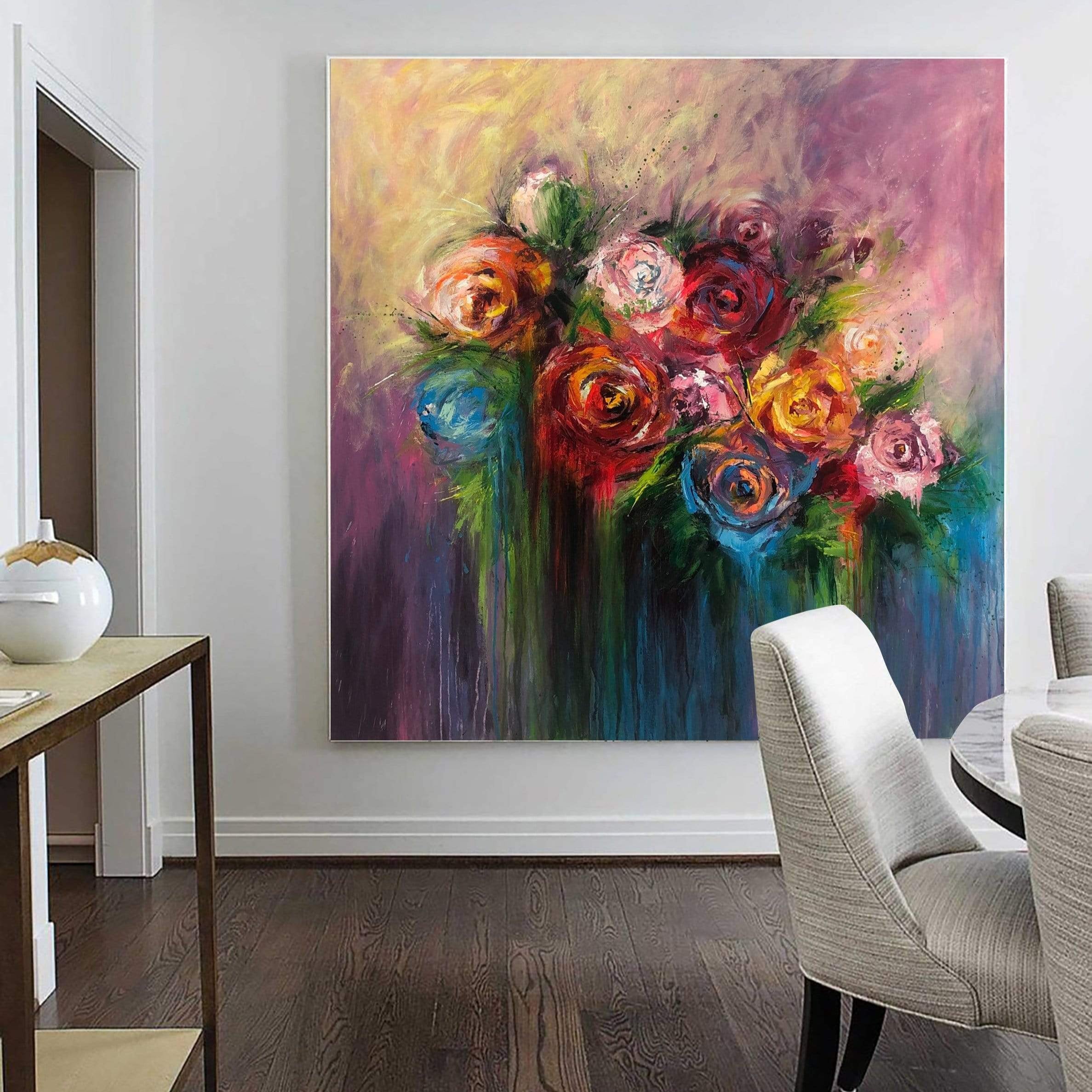 BLOOMING ROSES 46"x46"