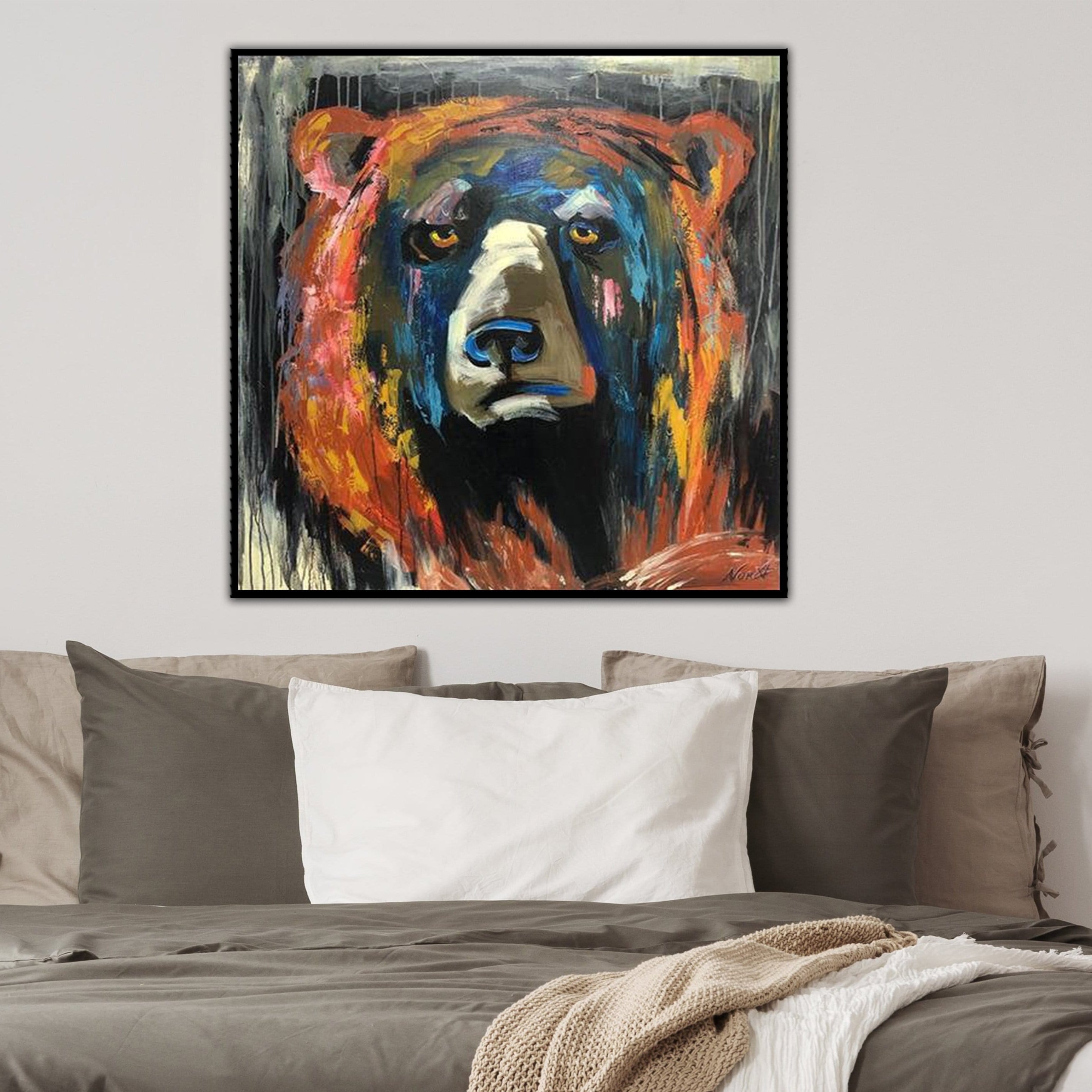 Wild animal wall art BEAR PORTRAIT
