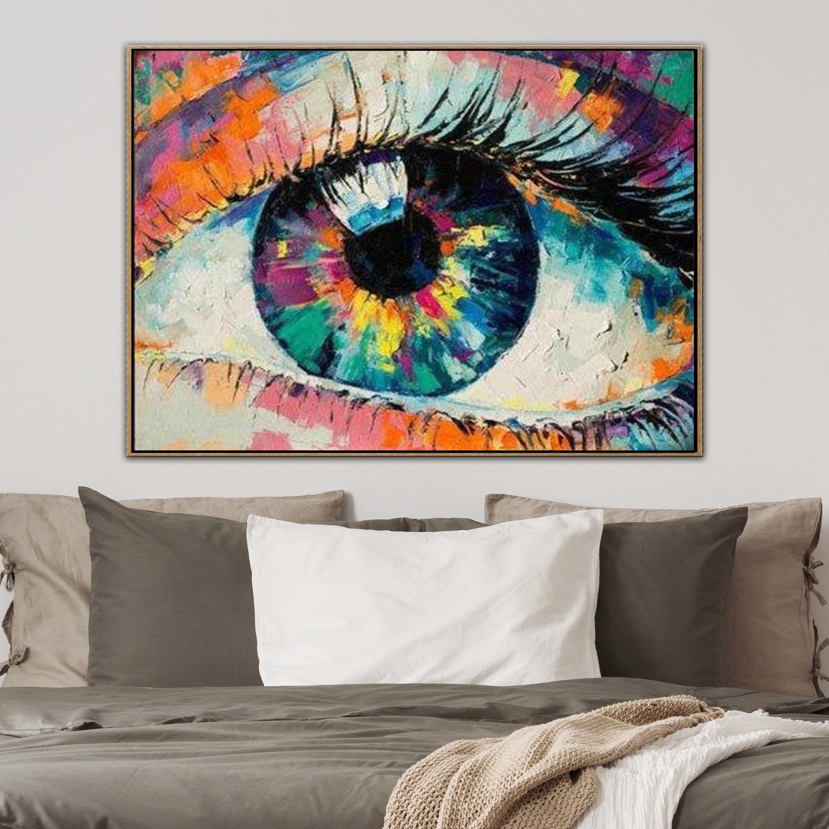 Figurative colorful abstract art THE SEEING EYE