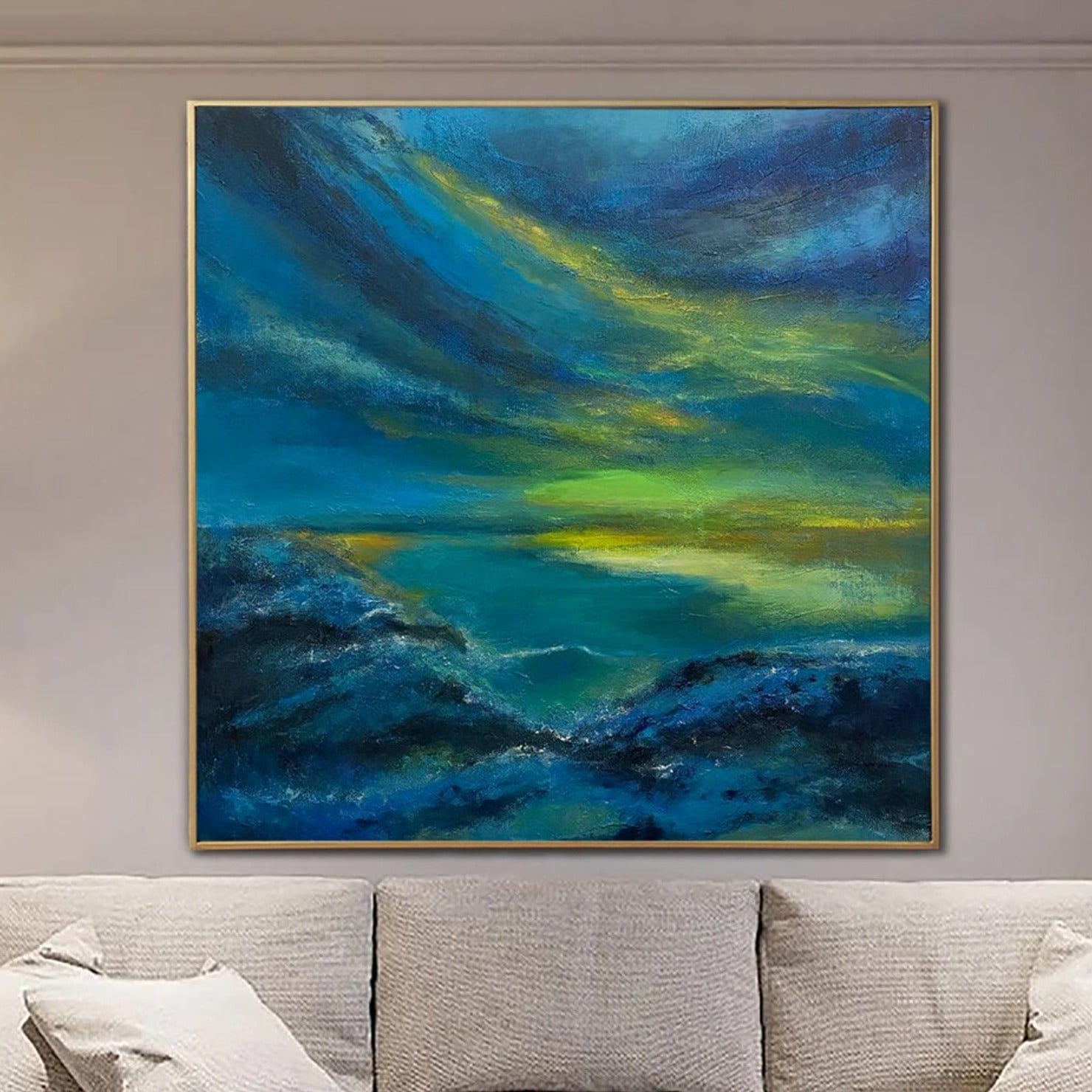 Artistic Expression Art AURORA BOREALIS Unstretched