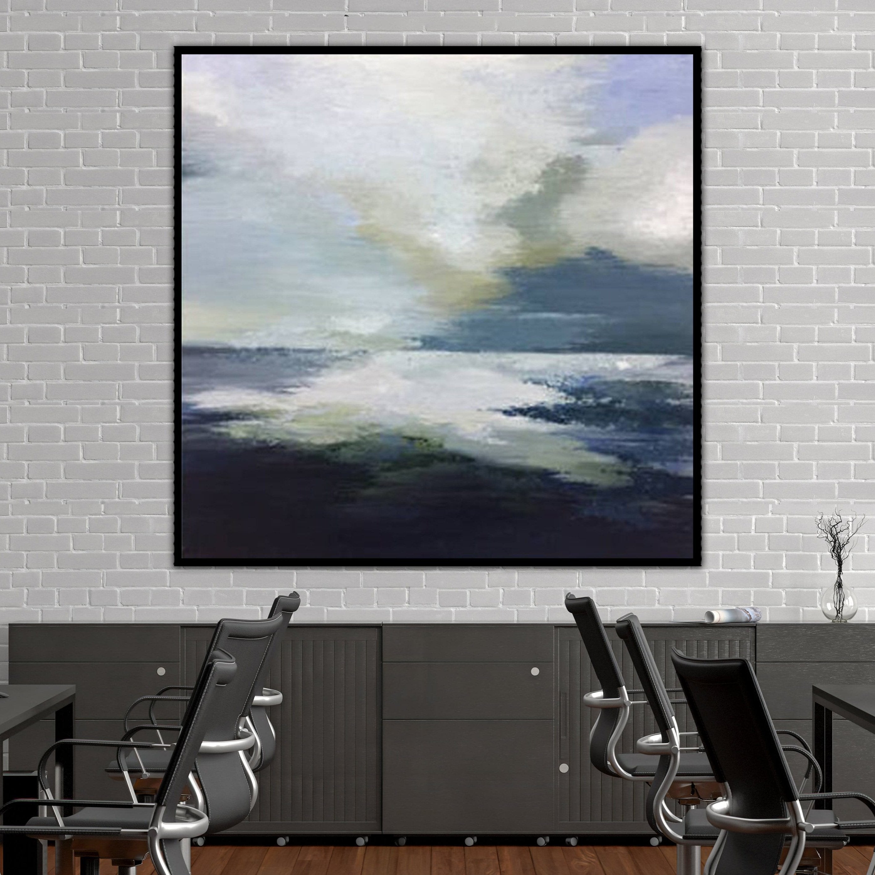 Colorful abstract horizon paintings BOUNDLESS HORIZON