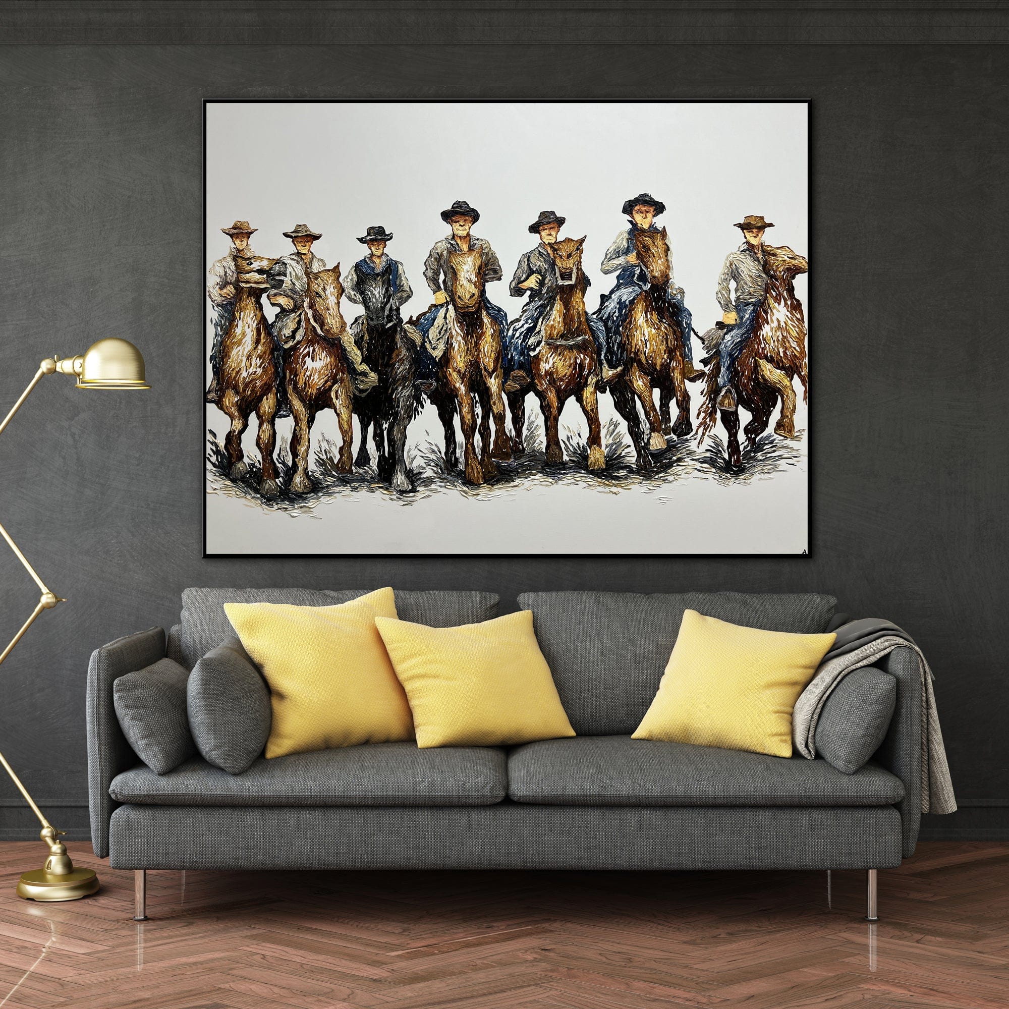 COWBOY'S WALK 48"x64"