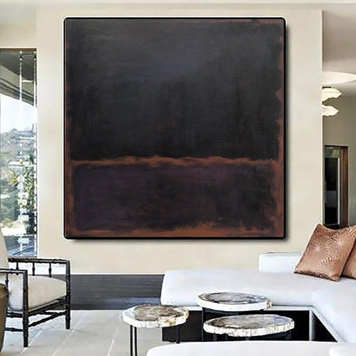 Abstract art of Mark Rothko's style DARK ART