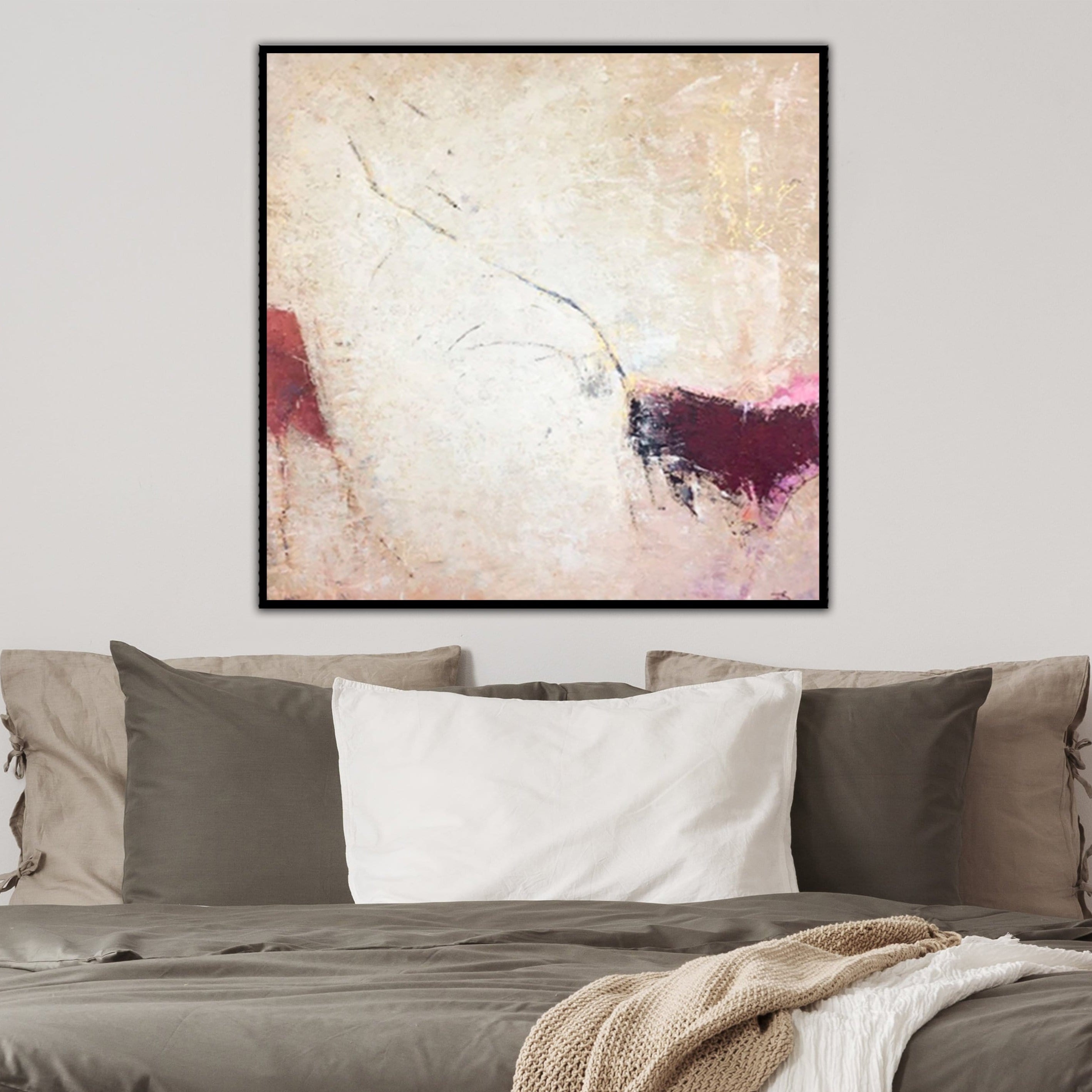 Bold abstract mixed media art YOUTH