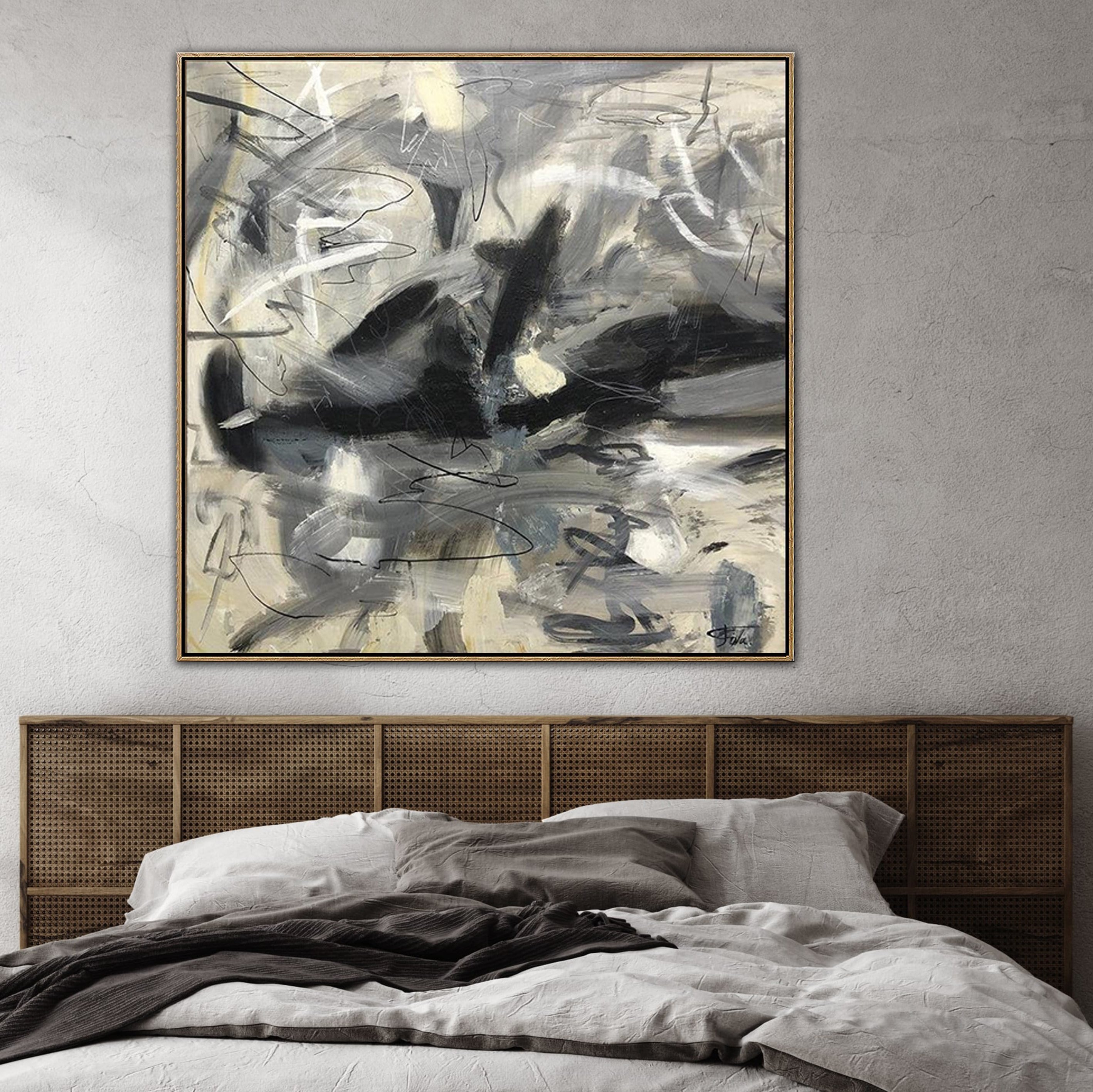 Dynamic expressive abstract painting MEMOIR DIARY