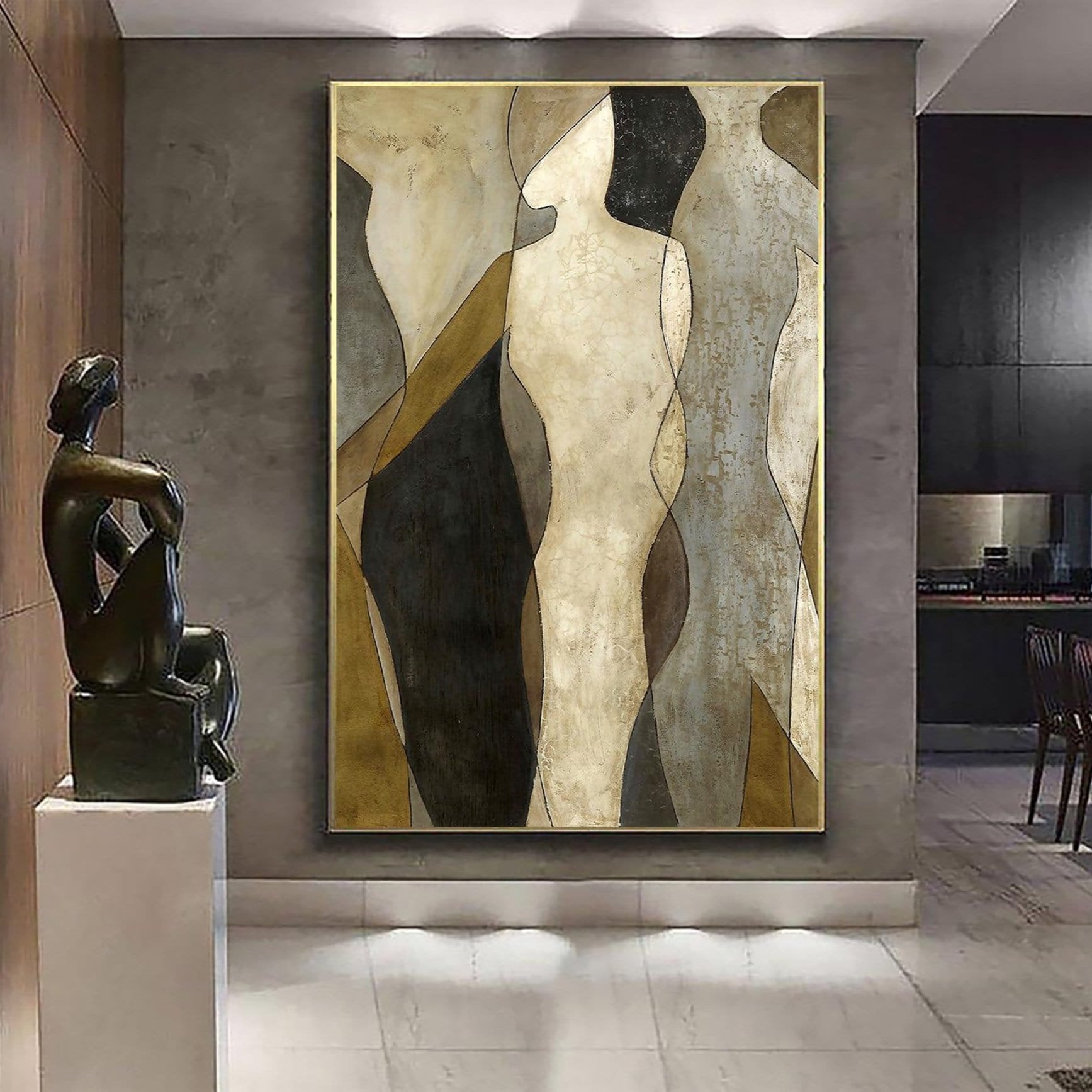 Figurative abstract romantic art SOUL REFLECTION