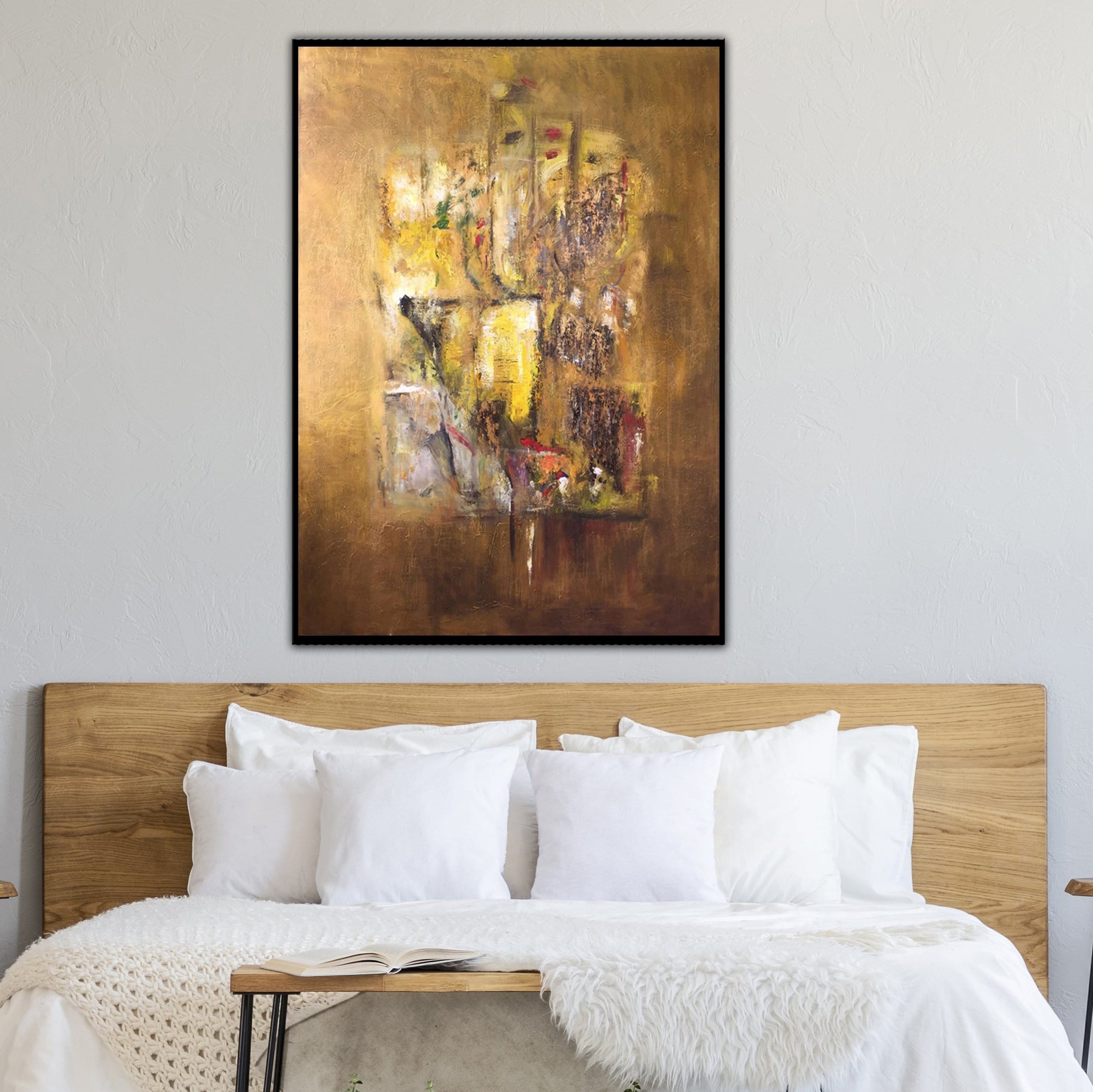 Elegant gold abstract artwork GOLDEN ELEGANCE