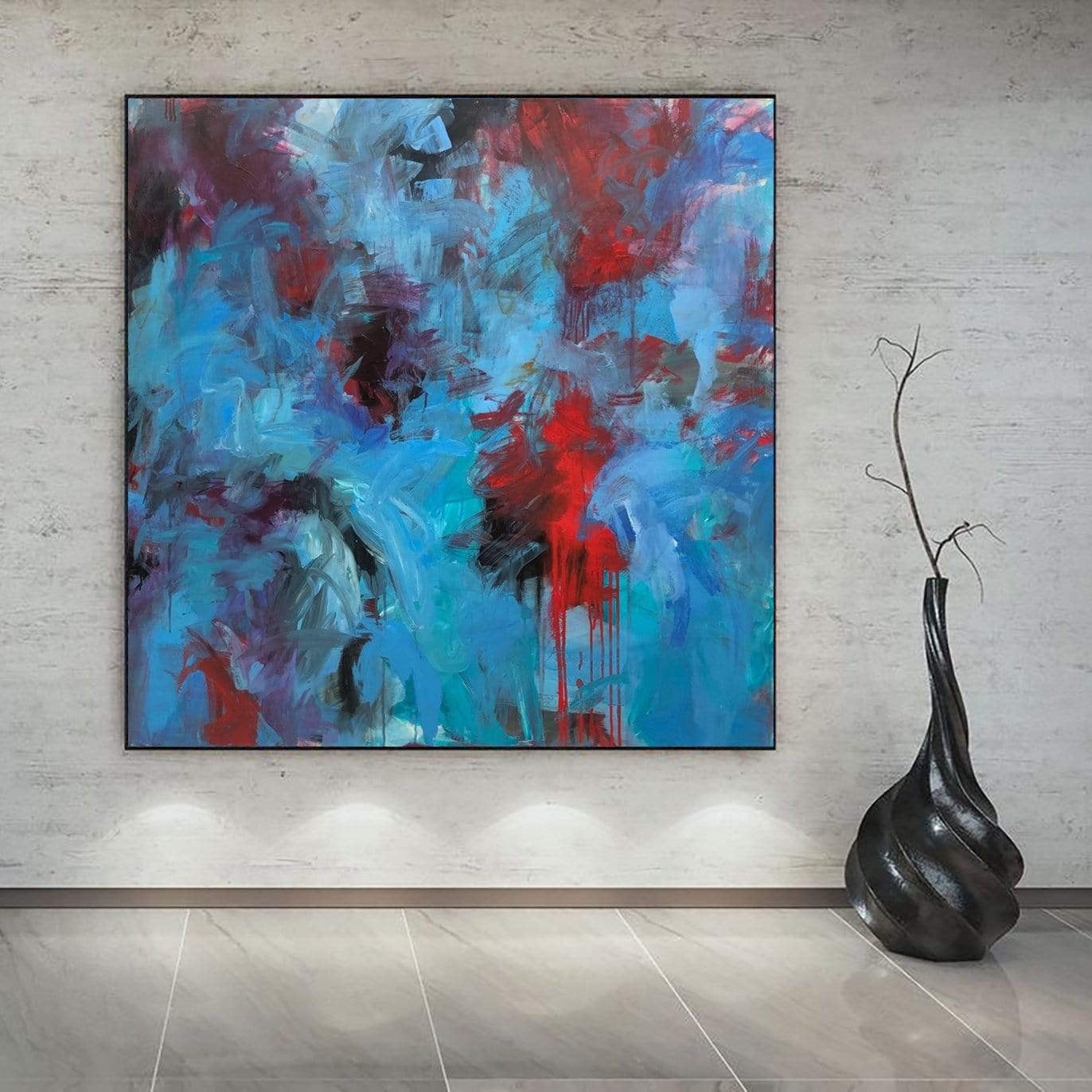 BLUE CURACAO 40"x40"