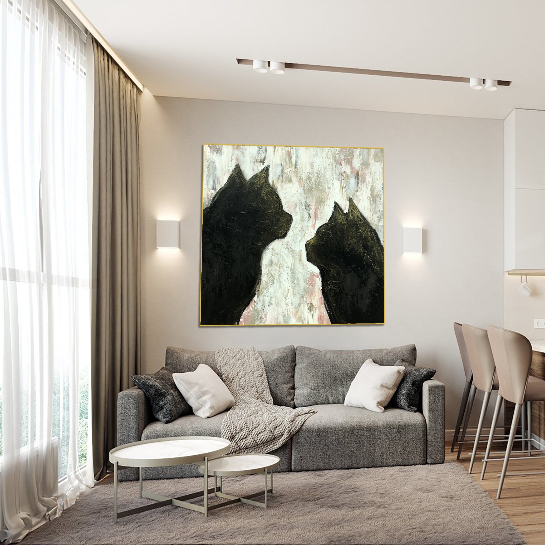 Nature-insrided original wall art CATS VENUE