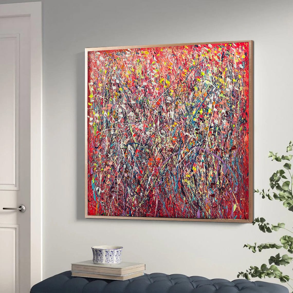 RED MADNESS 57"x57"