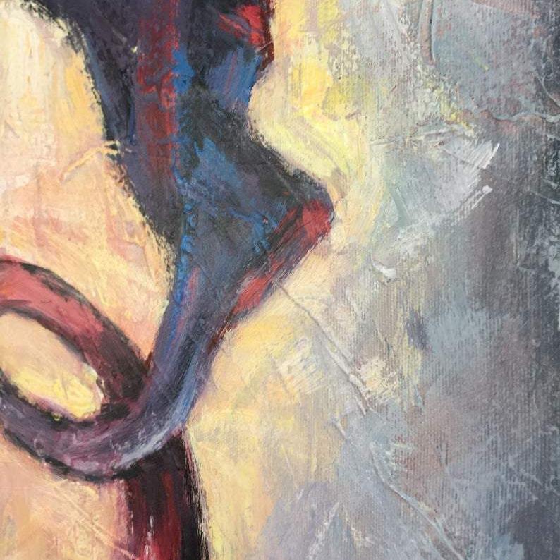 Modern human abstract painting SECRETS OF CONSCIOUSNESS