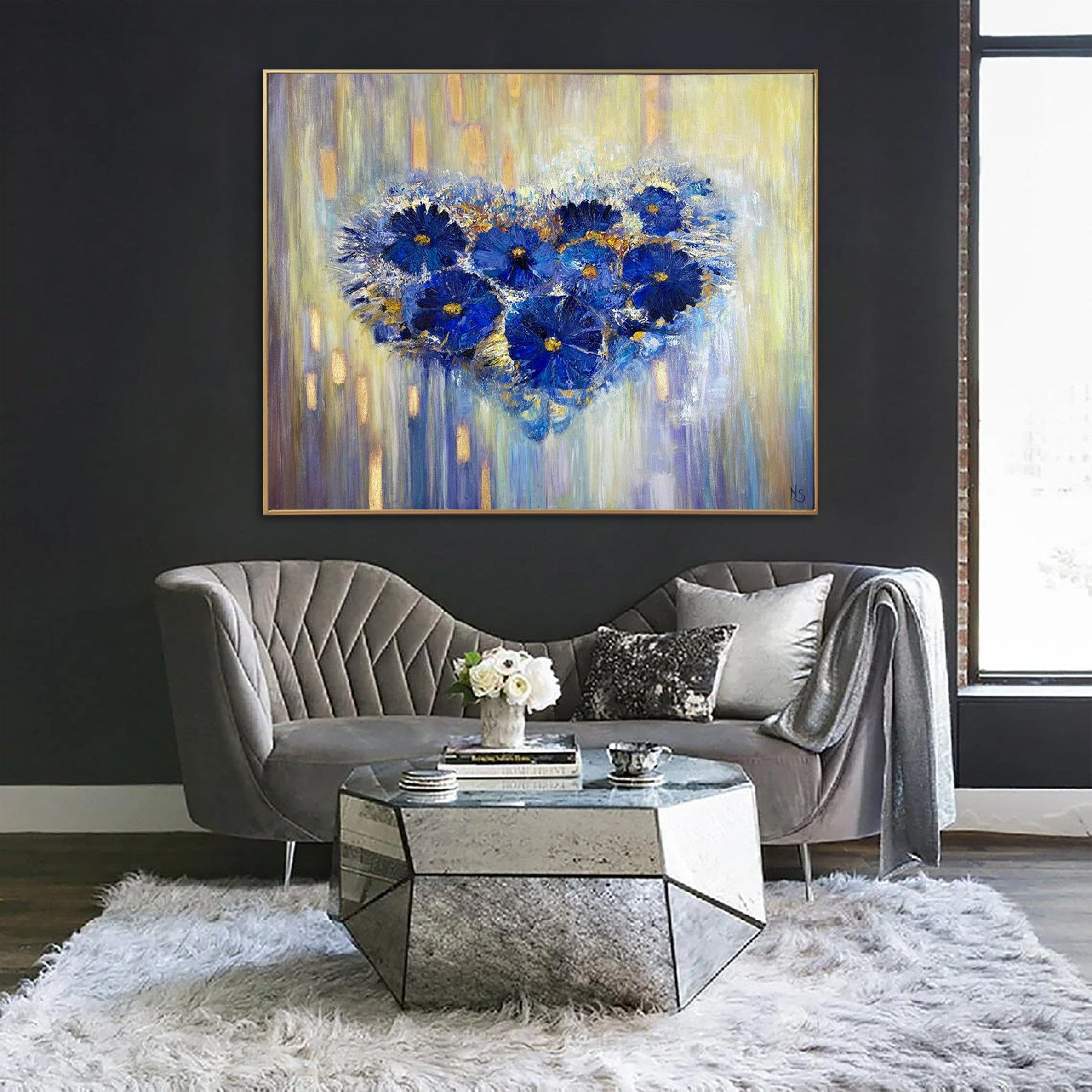 FLOWER HEART 40.2"x50"