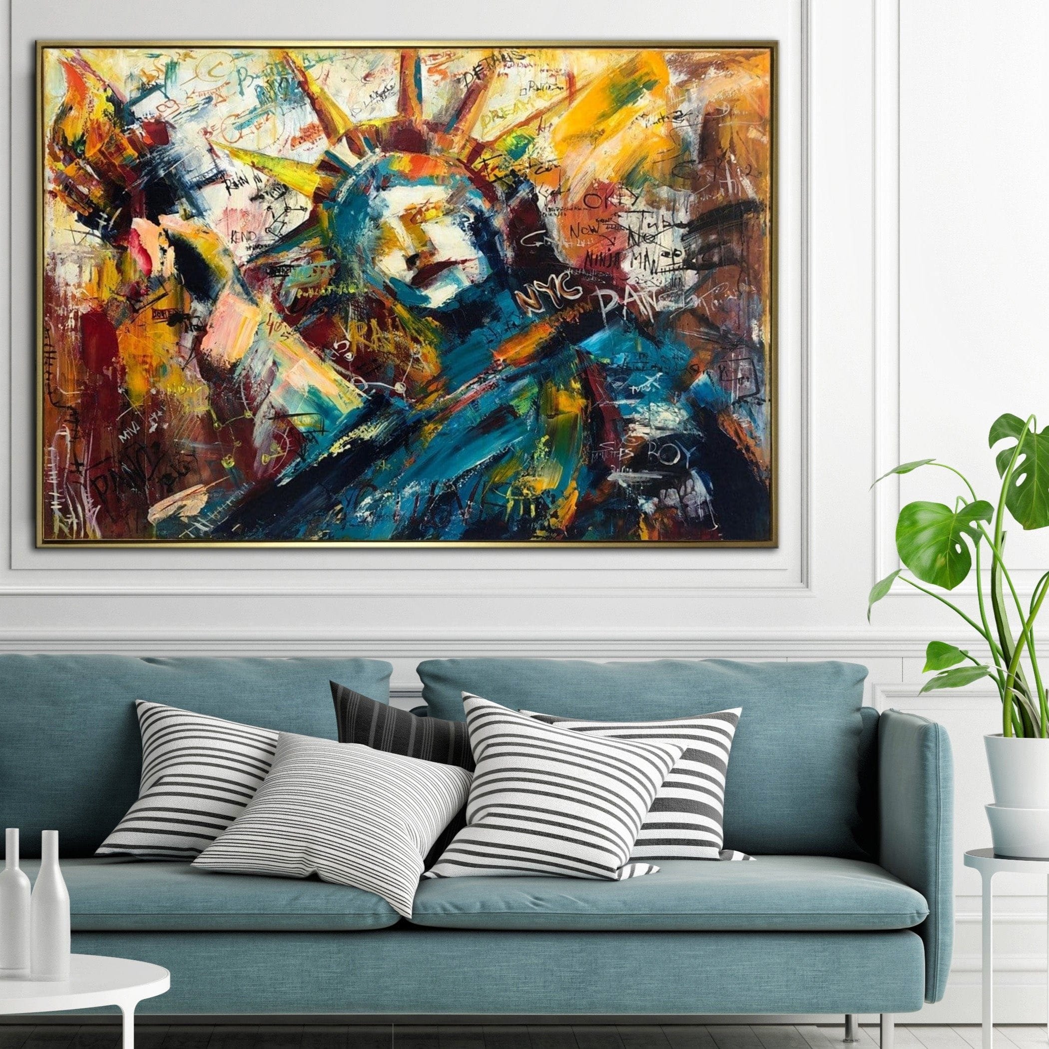 Modern urban abstract painting LIBERTY