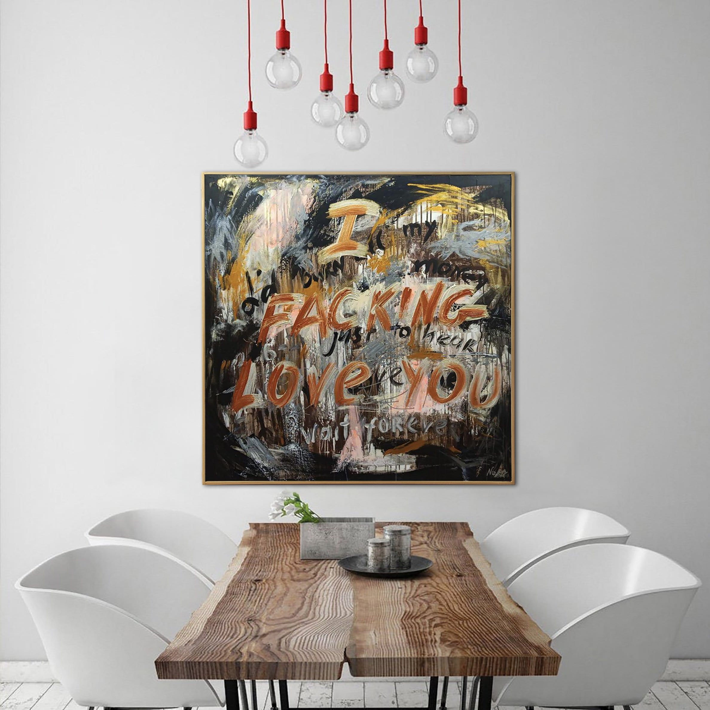 Abstract love expression romantic art DAMN LOVE