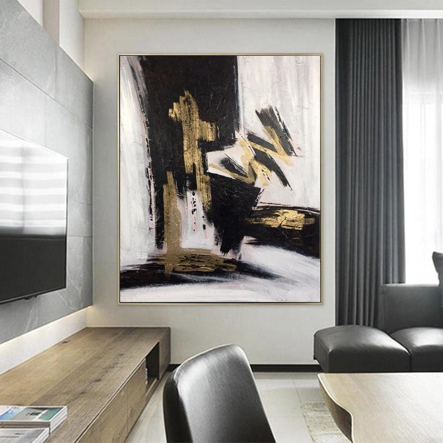 Black and white painting INFATUATION