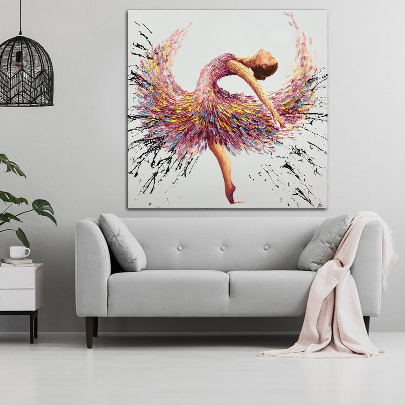 Ballet abstract paintings BALLERINA LILIANA