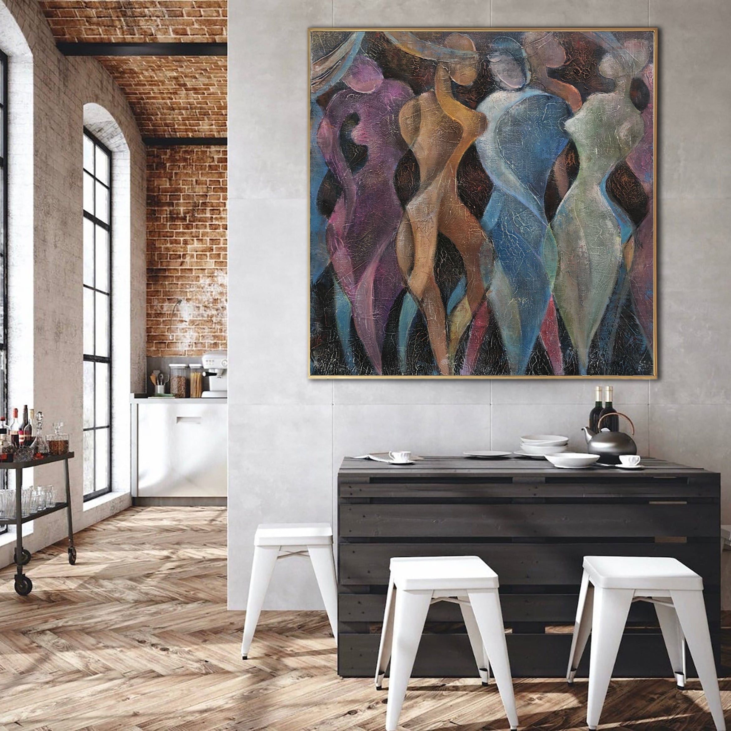 Oil painting wall hanging decor DIVERSITY