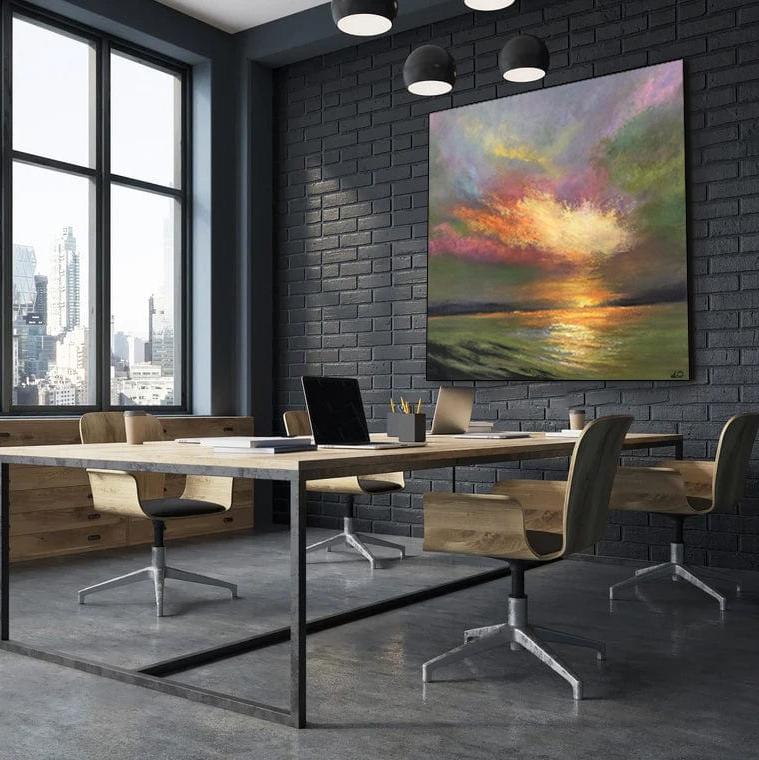 SUNSET OVER THE OCEAN