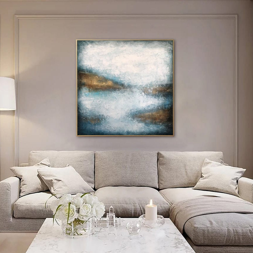 GOLDEN CLOUDS 27.5"x27.5"