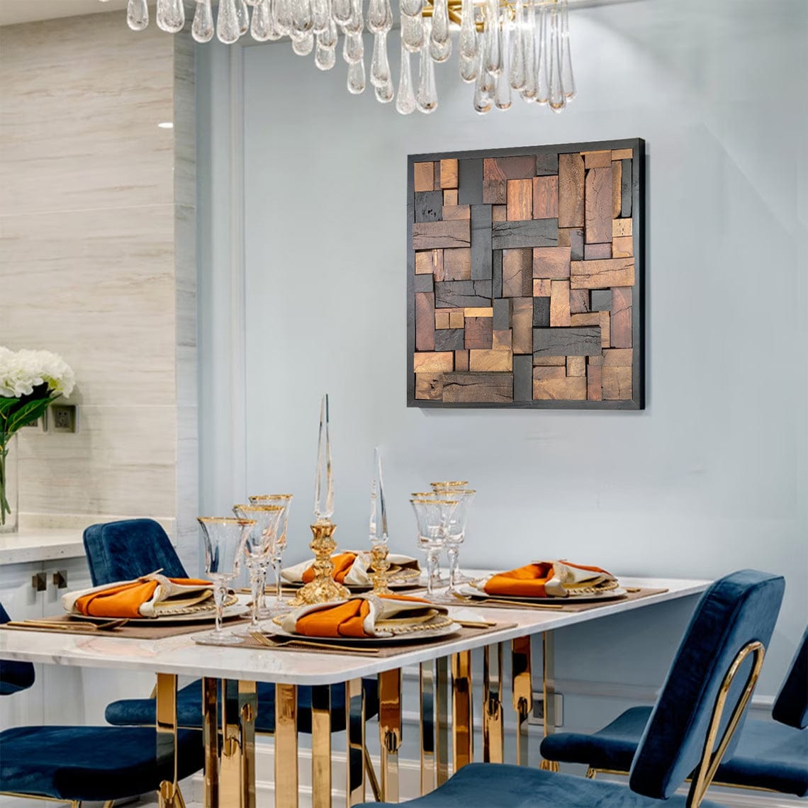 WOODEN STYLE 28.7"x28.7"