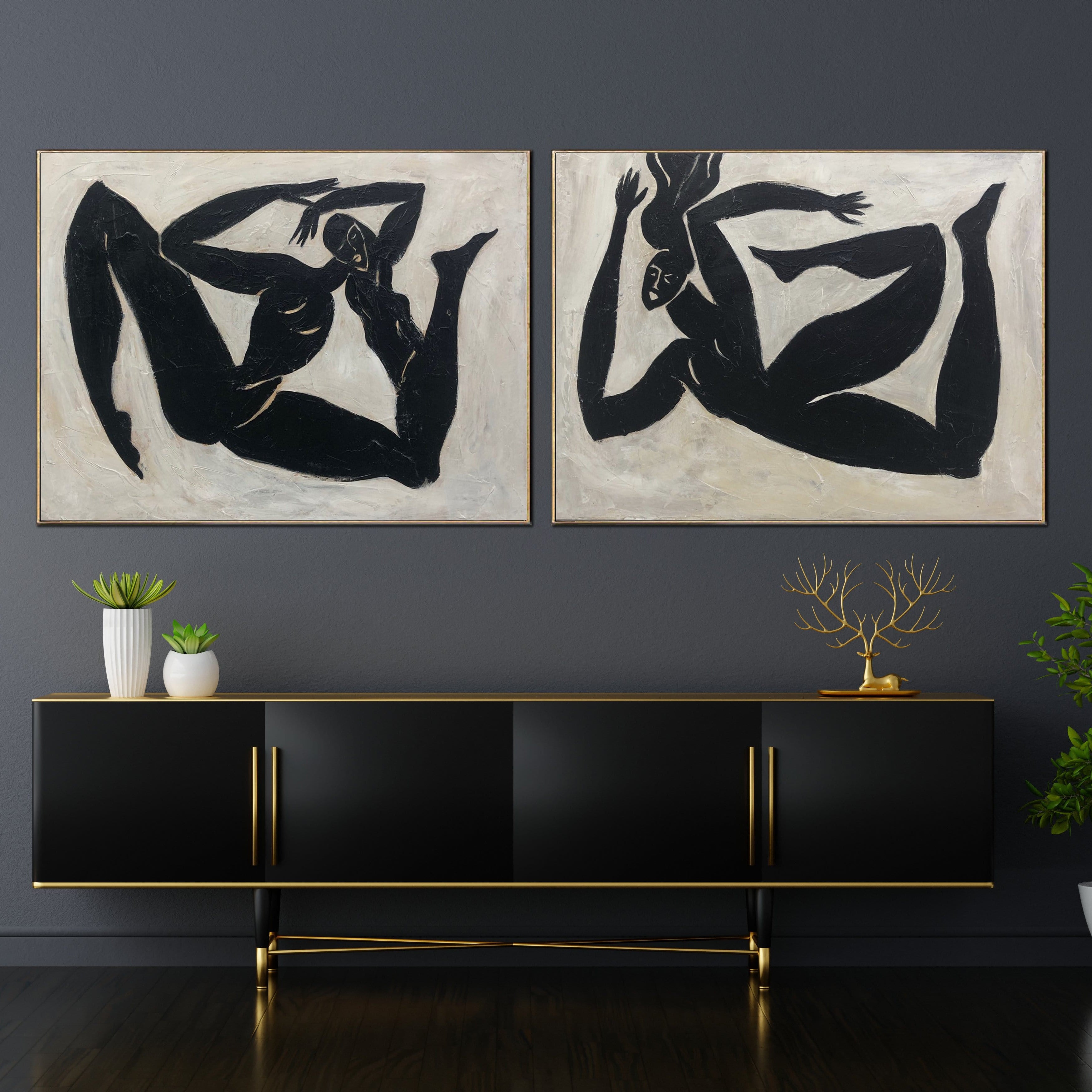 Greek culture black and white paintings OLYMPIC RUNNERS