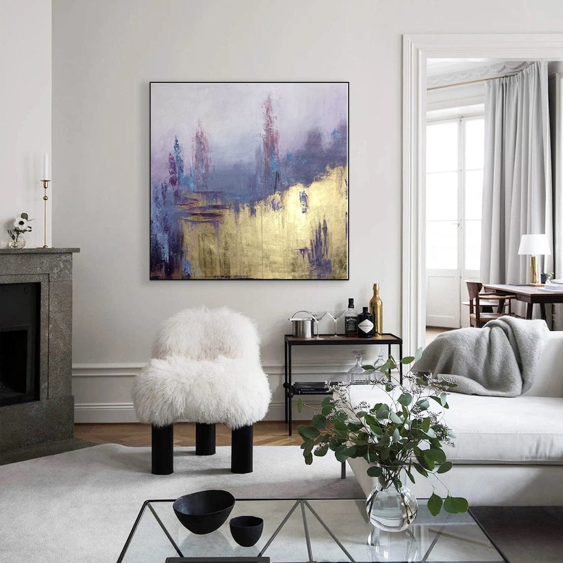 Luxury textured abstract oil painting ASTRAL BODIES