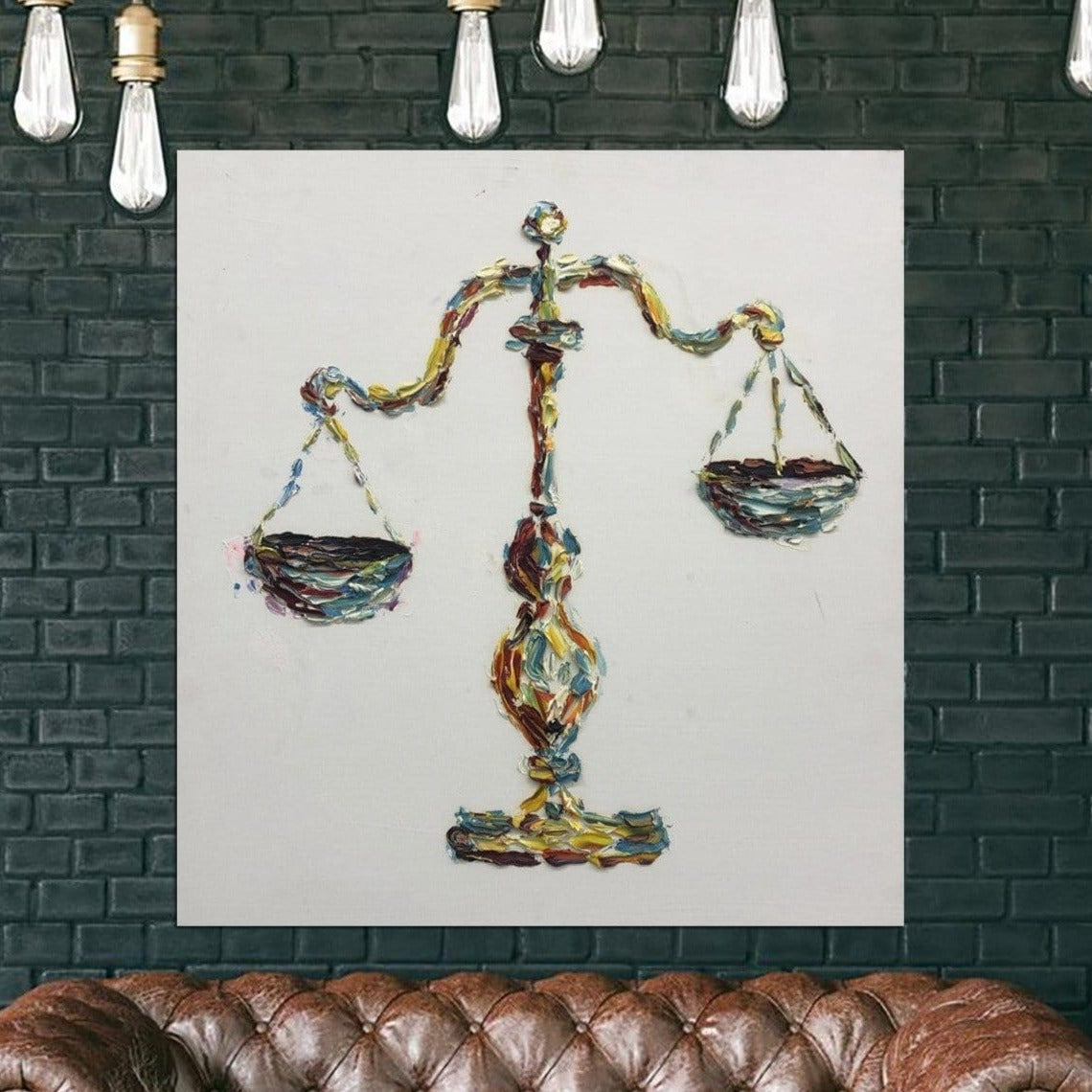 Abstract justice and myth art BALANCE