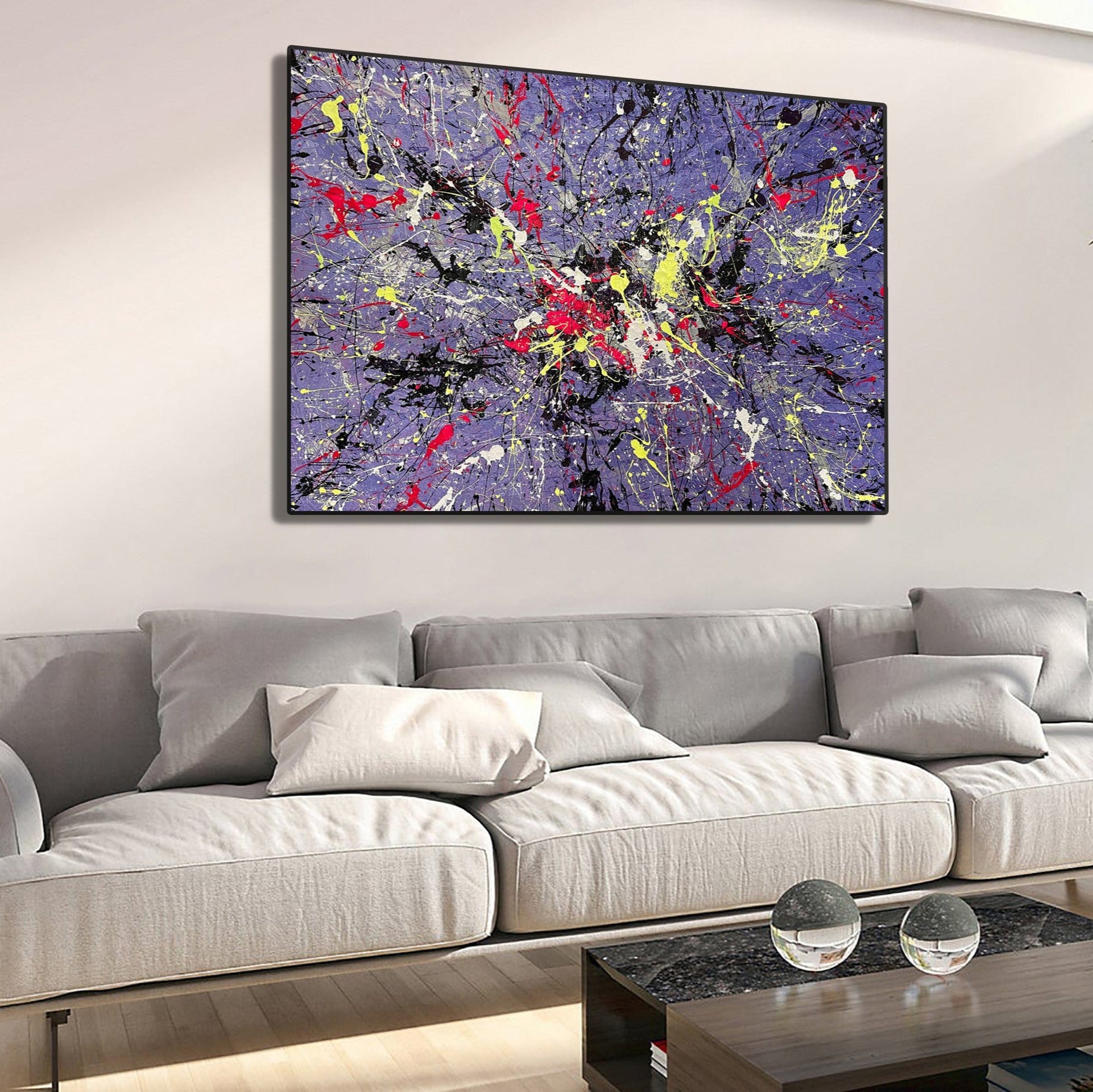 VIOLET SPLASH 46"x60"