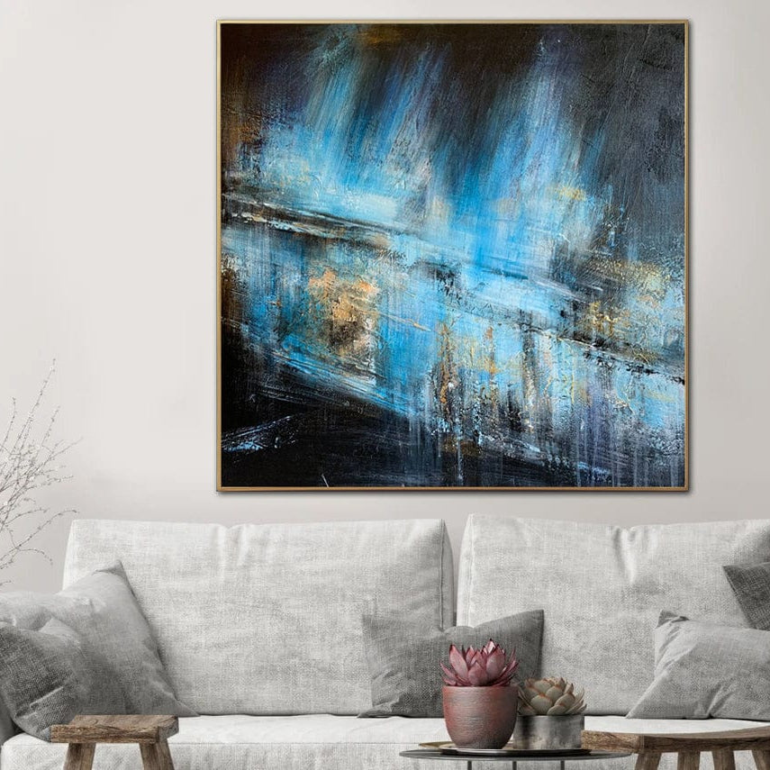 BLUE GLOW 27.5"x27.5"