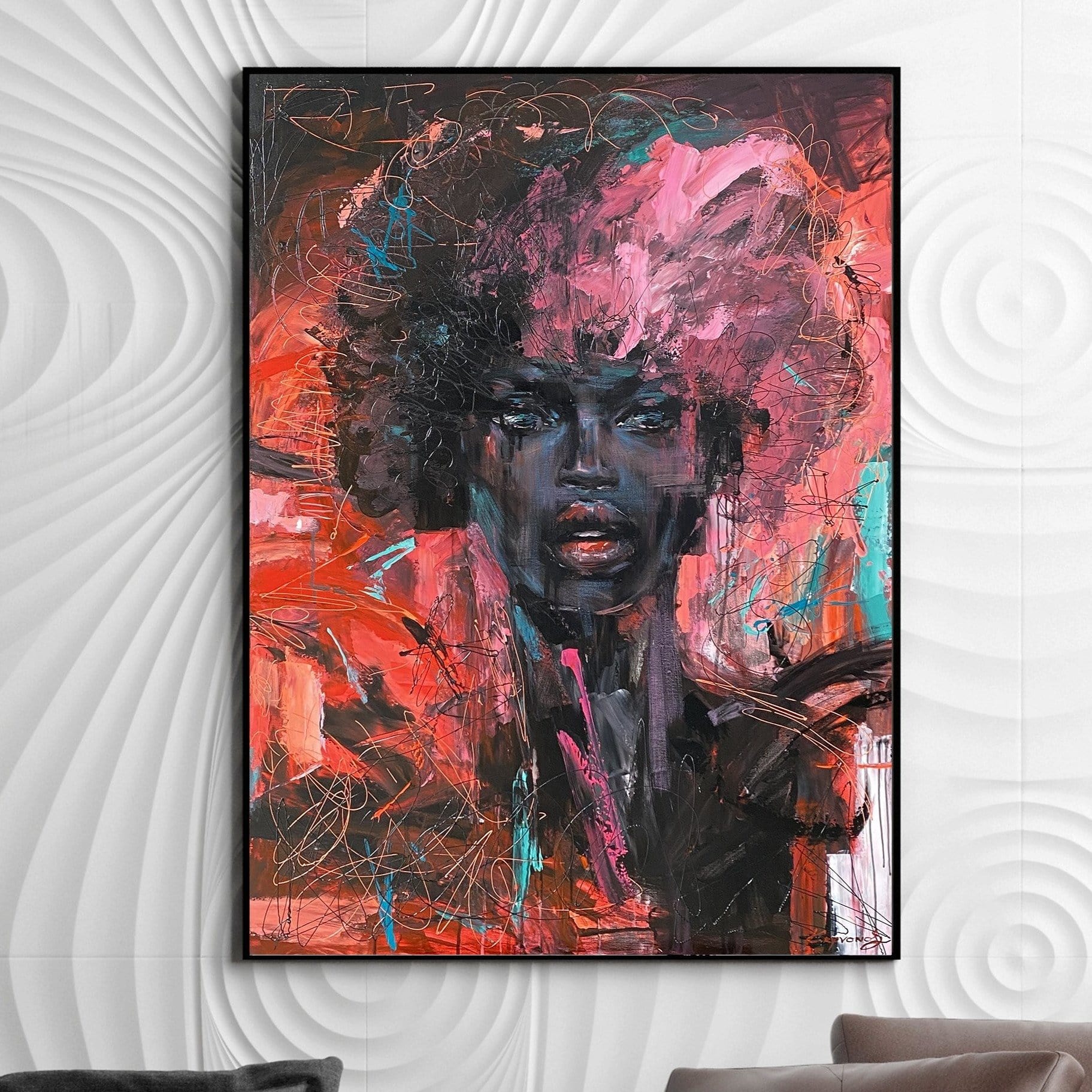 Figurative abstract art SHADY LADY