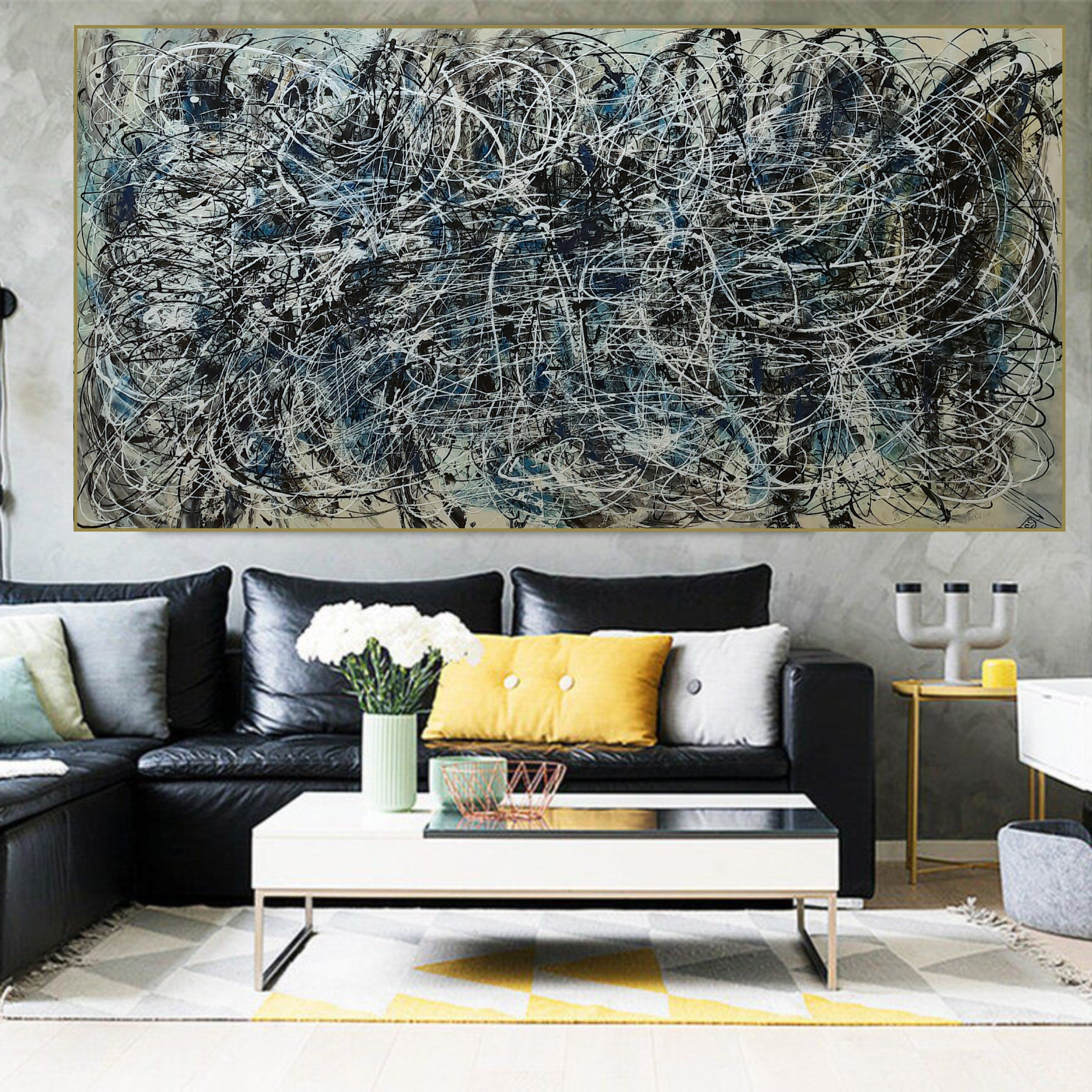 Abstract splashes of emotion art DISTURBANCE