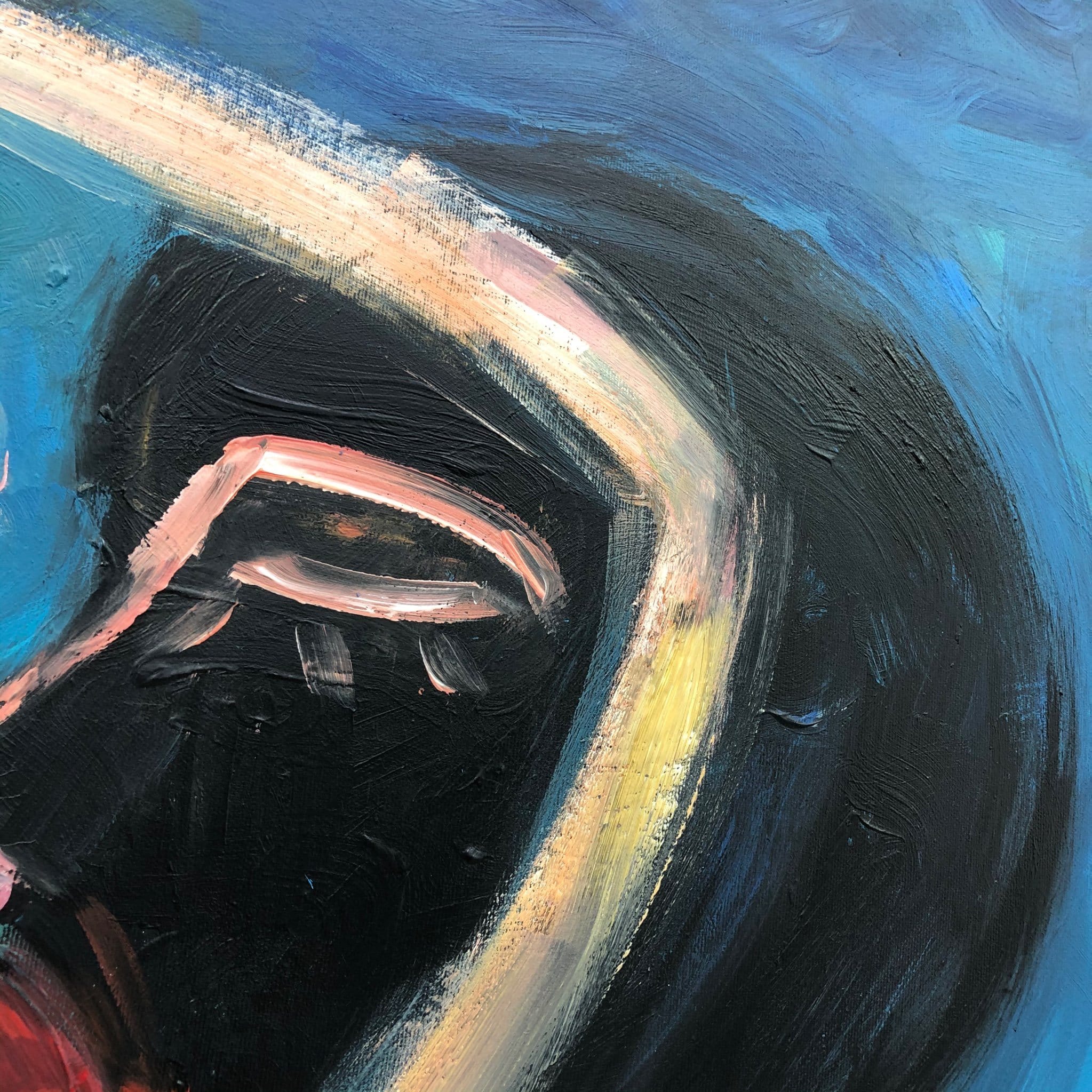 Abstract emotional faces wall art SPLIT