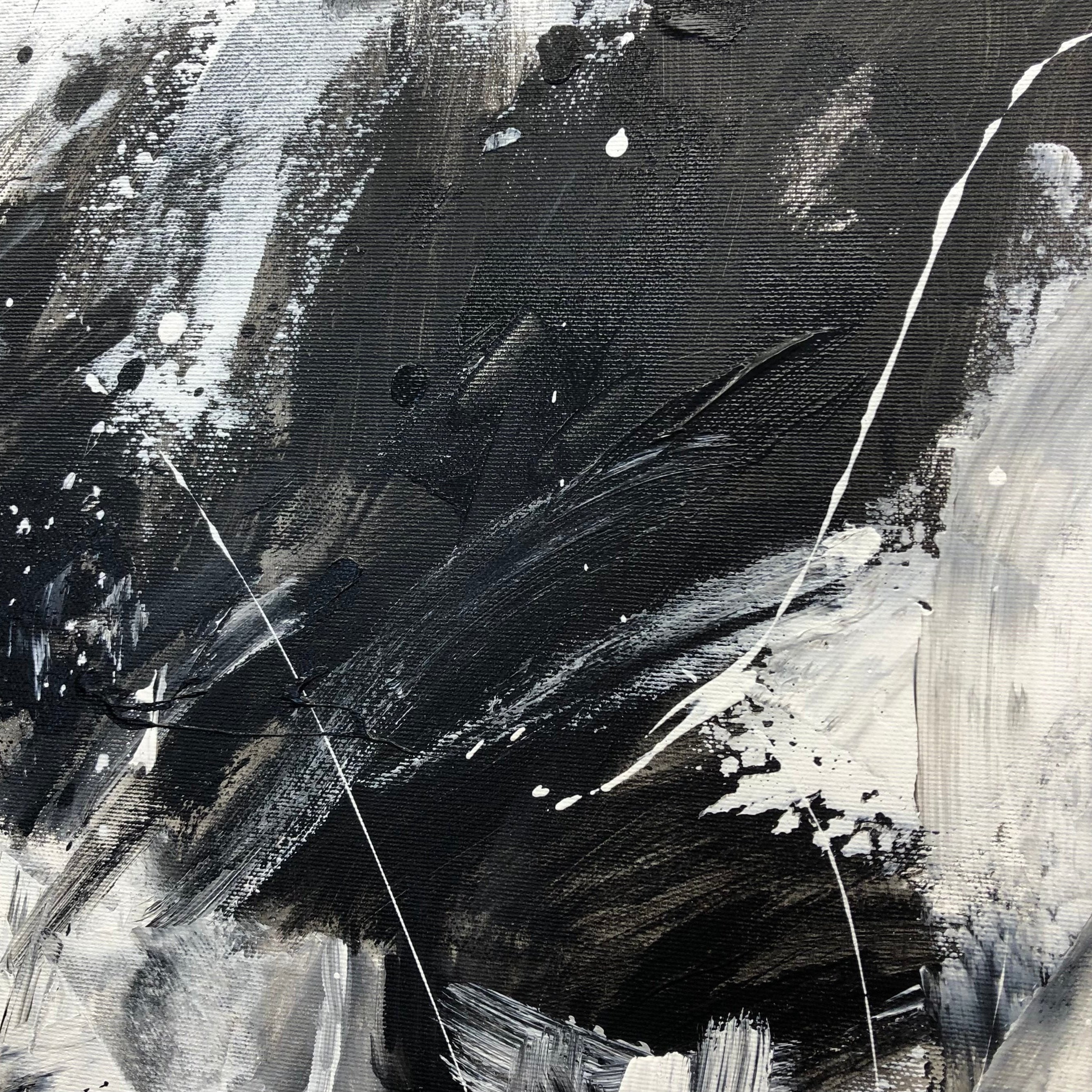 Modern abstract figurative painting DEEP DOWN