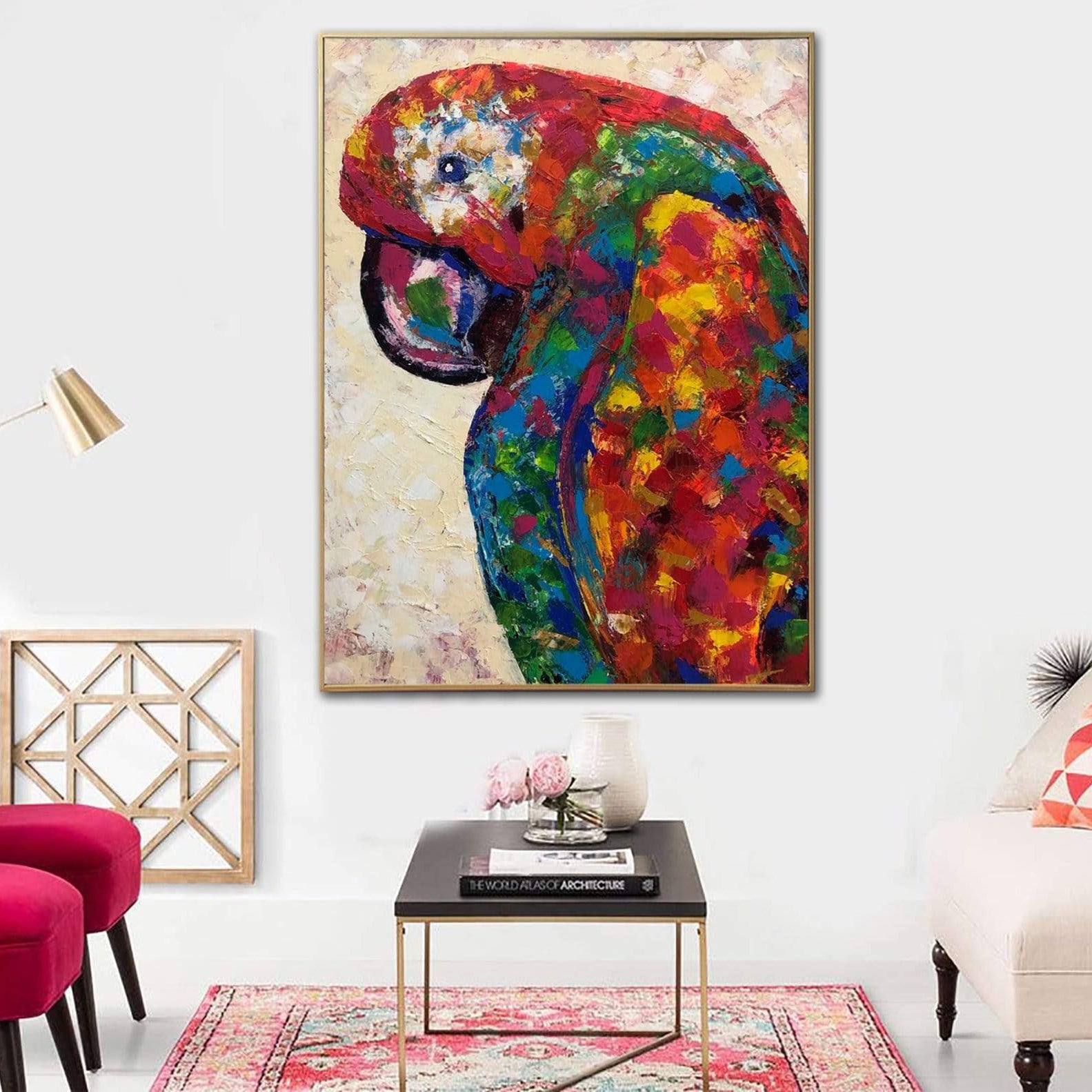 RED PARROT 40"x30"
