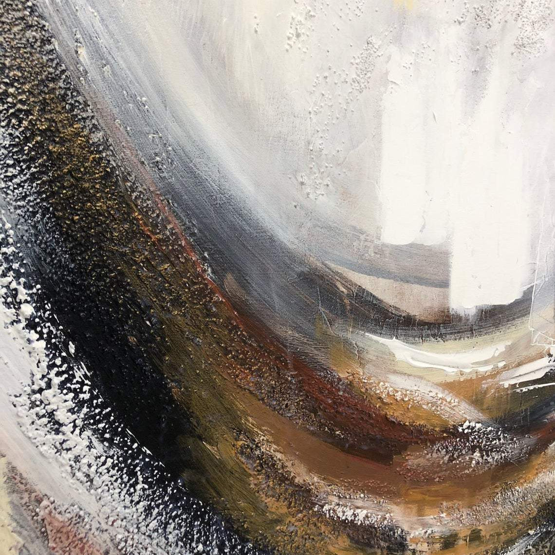 Elegant textured wall art RIVER OF LIFE