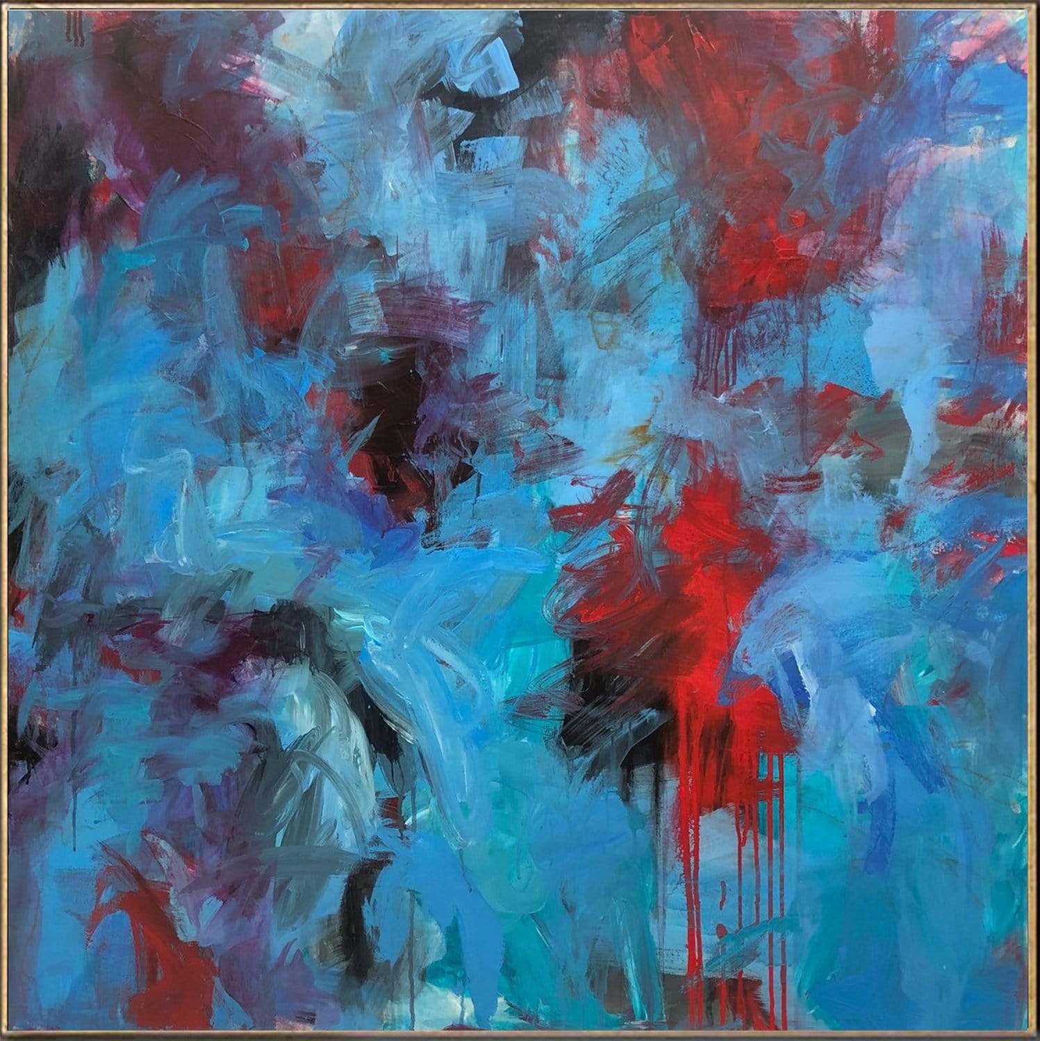 BLUE CURACAO 40"x40"