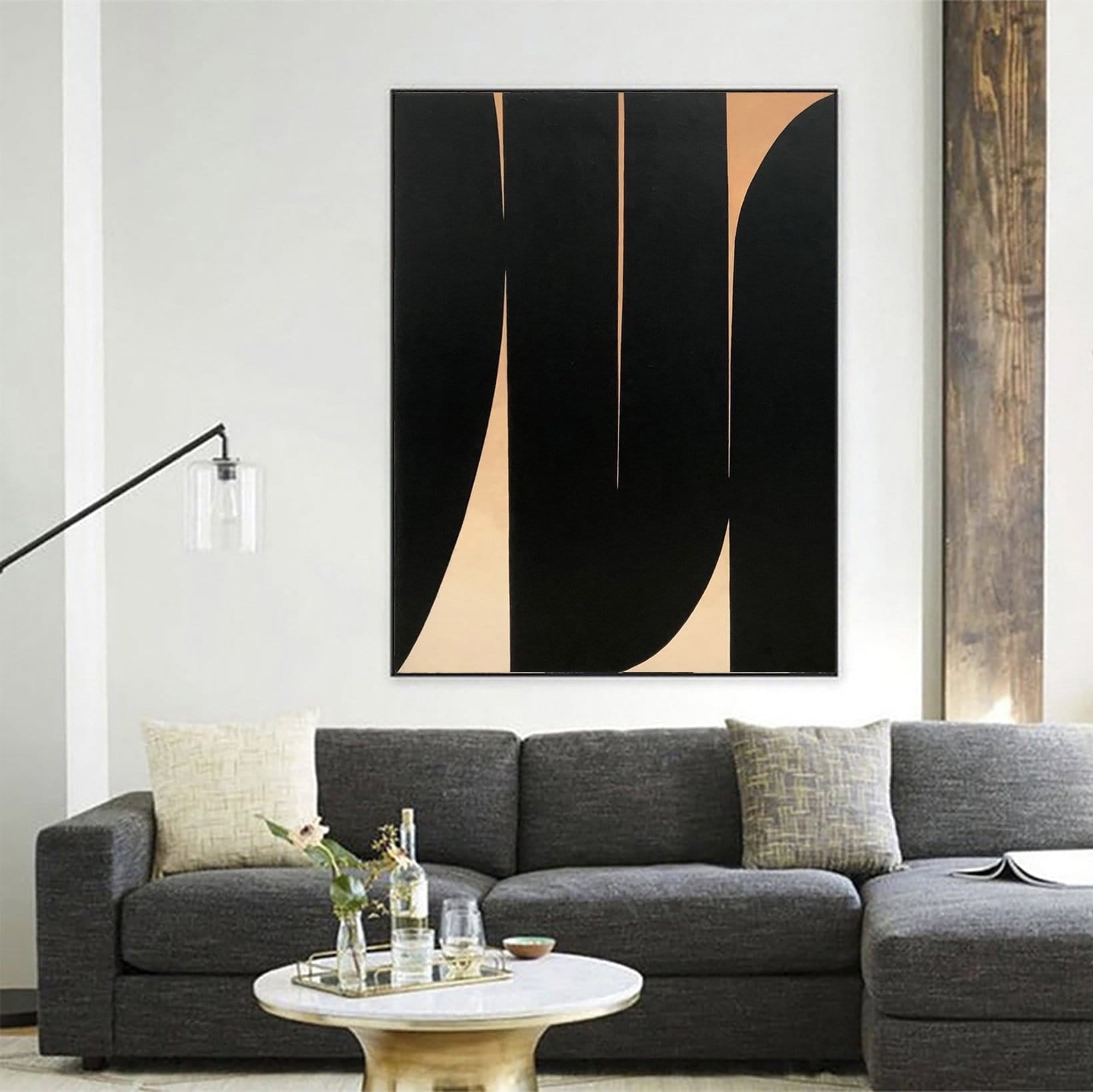 Modern elegant minimalist art MIRROR ROAD