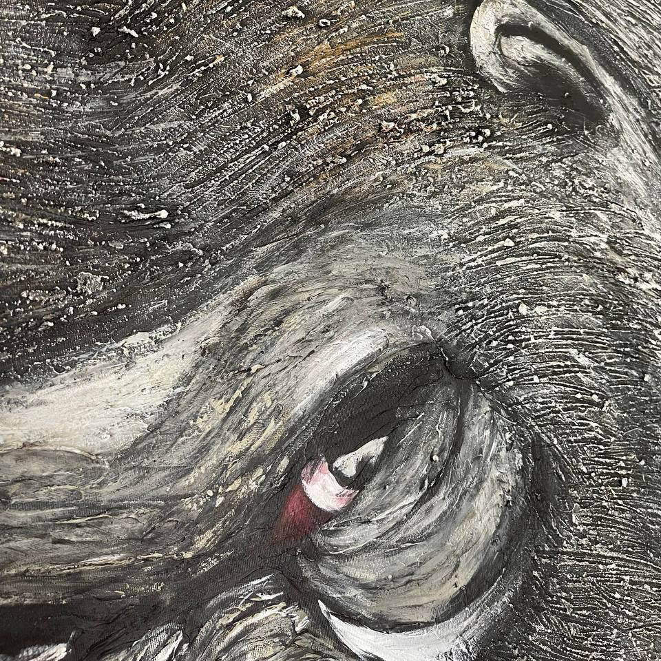 PIERCING GAZE 63"x55"