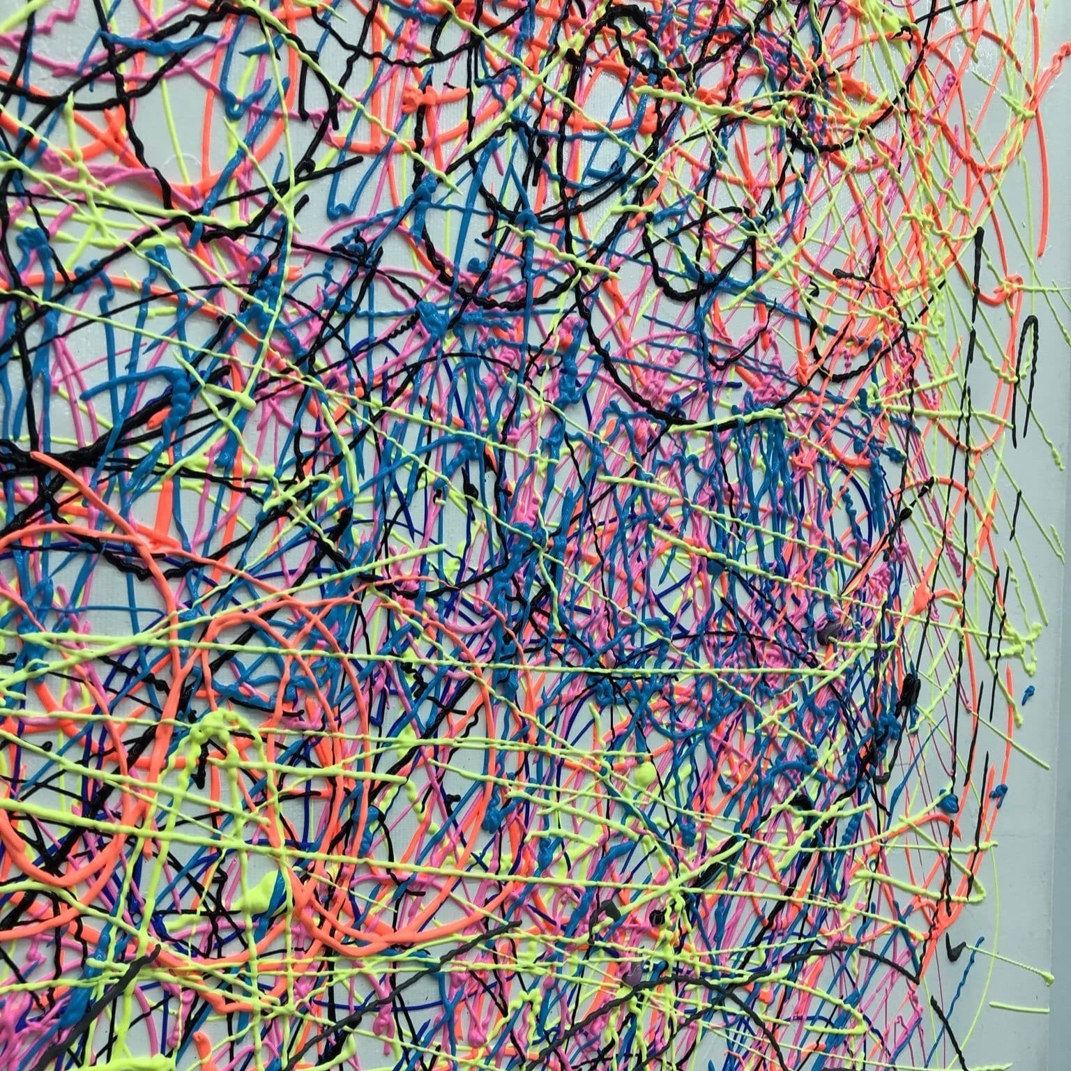 Dynamic paint splatter artwork ENDLESS LINE