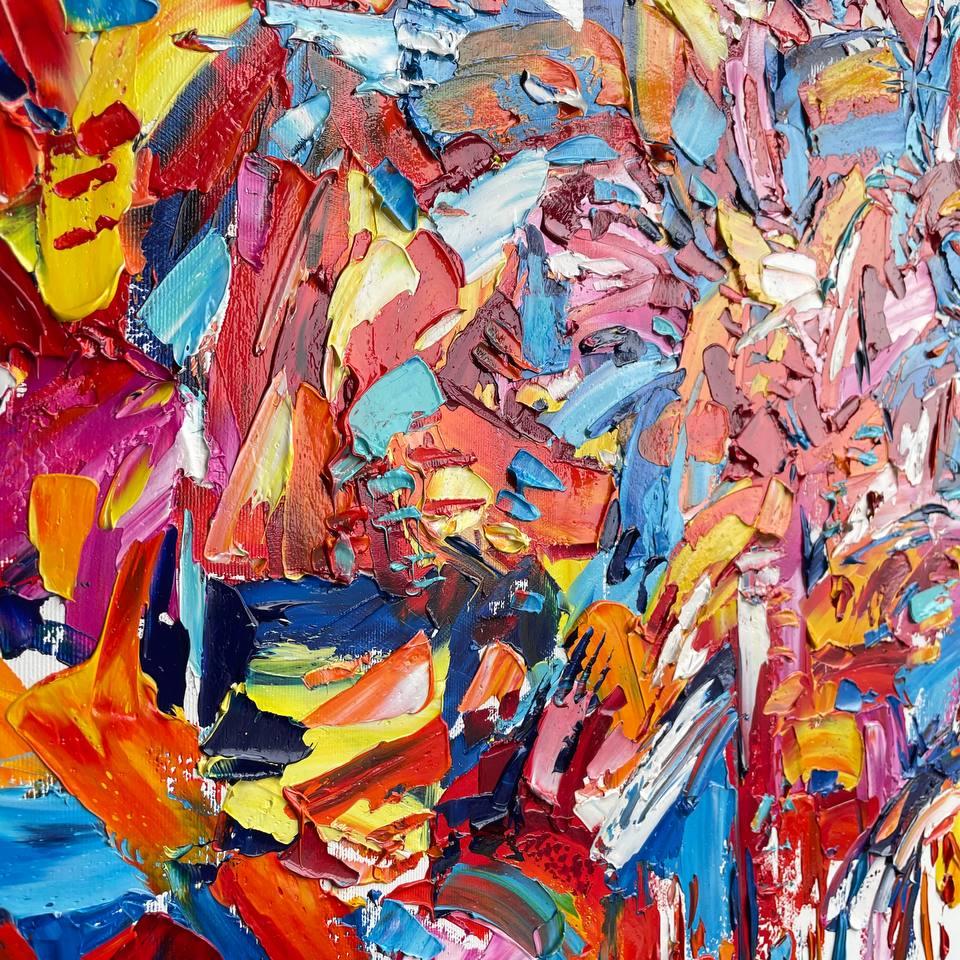 Impasto style paintings COLORS OF SPRING